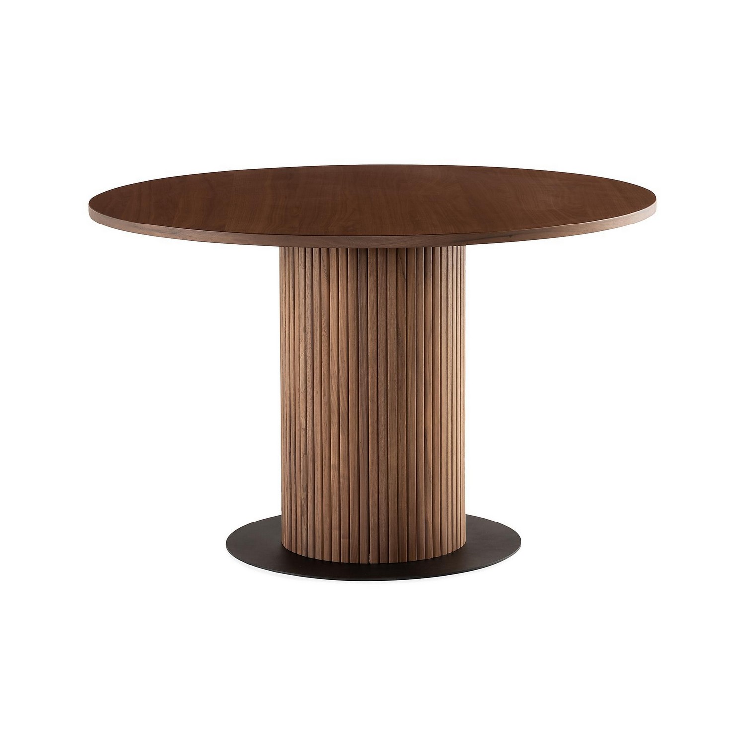 Matbord Bark Noira Runt Bord 120cm med Ribbor