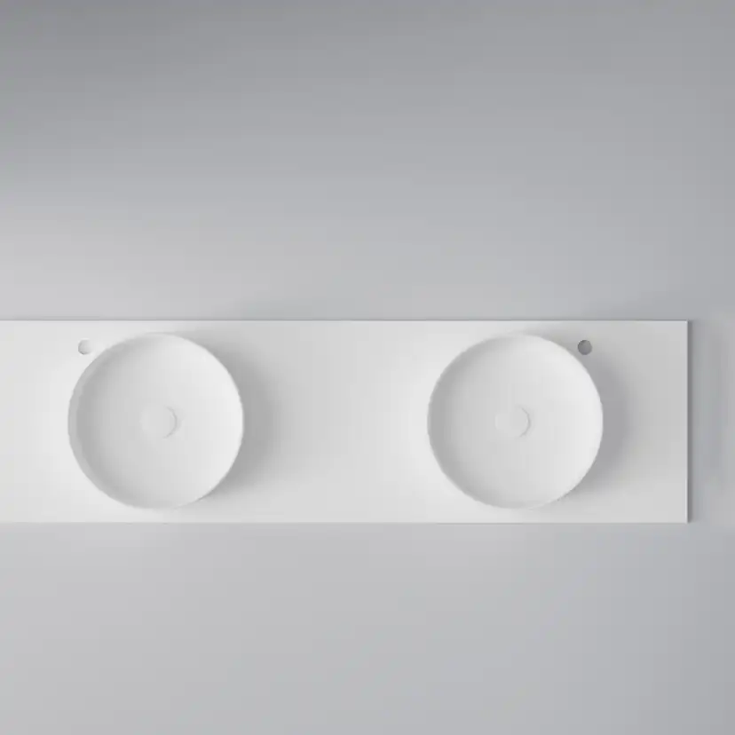 Bänkskiva Flow 160 D,
Soft White,
1608x12x460 mm (BxHxD). Soft White, Bredd: 1608mm