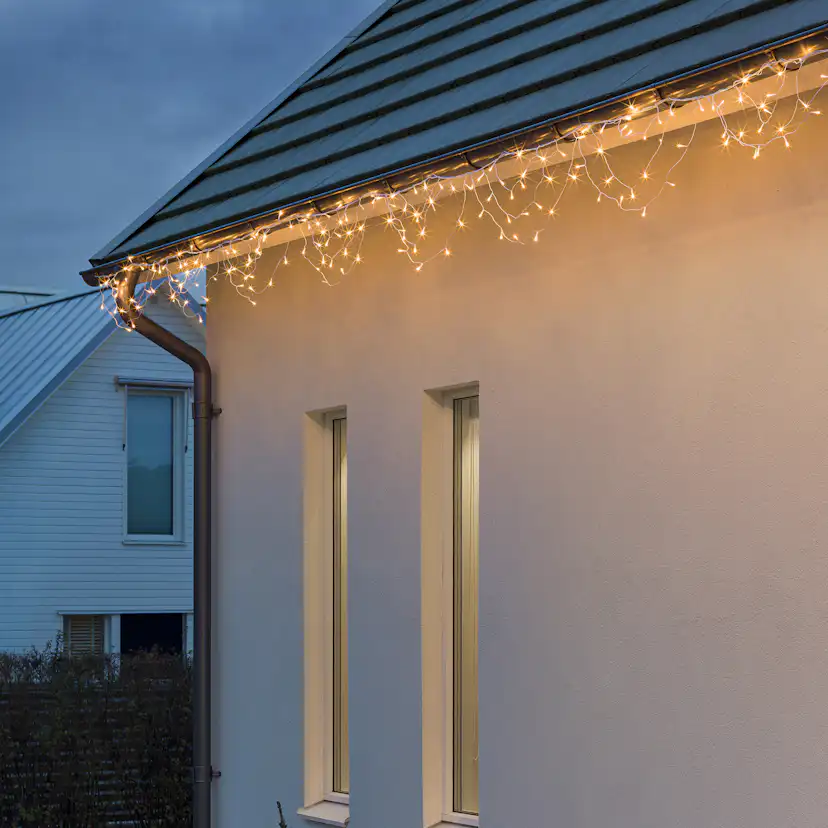 Istappsslinga Gnosjö Konstsmide Bågar 184L Amber LED