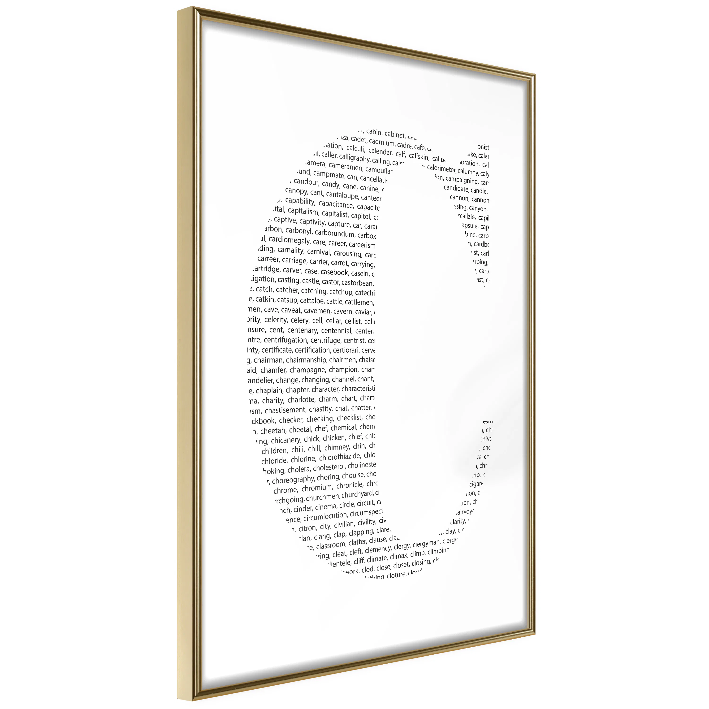 Poster Artgeist Affisch Letter C