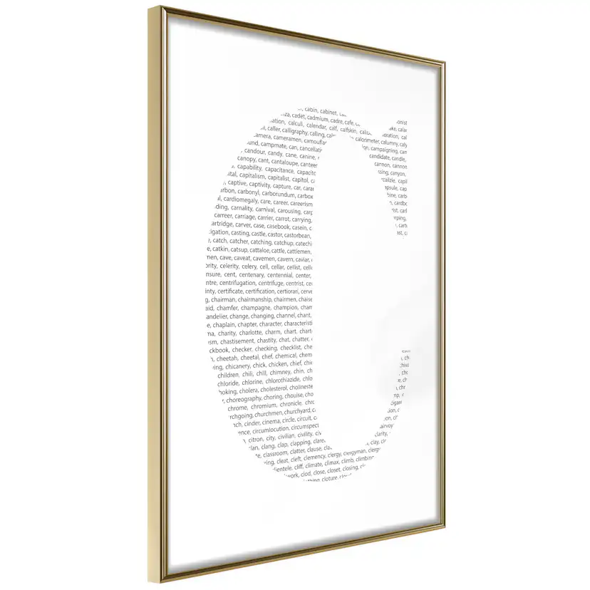 Poster Artgeist Affisch Letter C