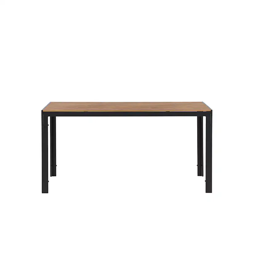 Break Diningtable Alumnium - Black / Nature Rectangular 90*1 Natur