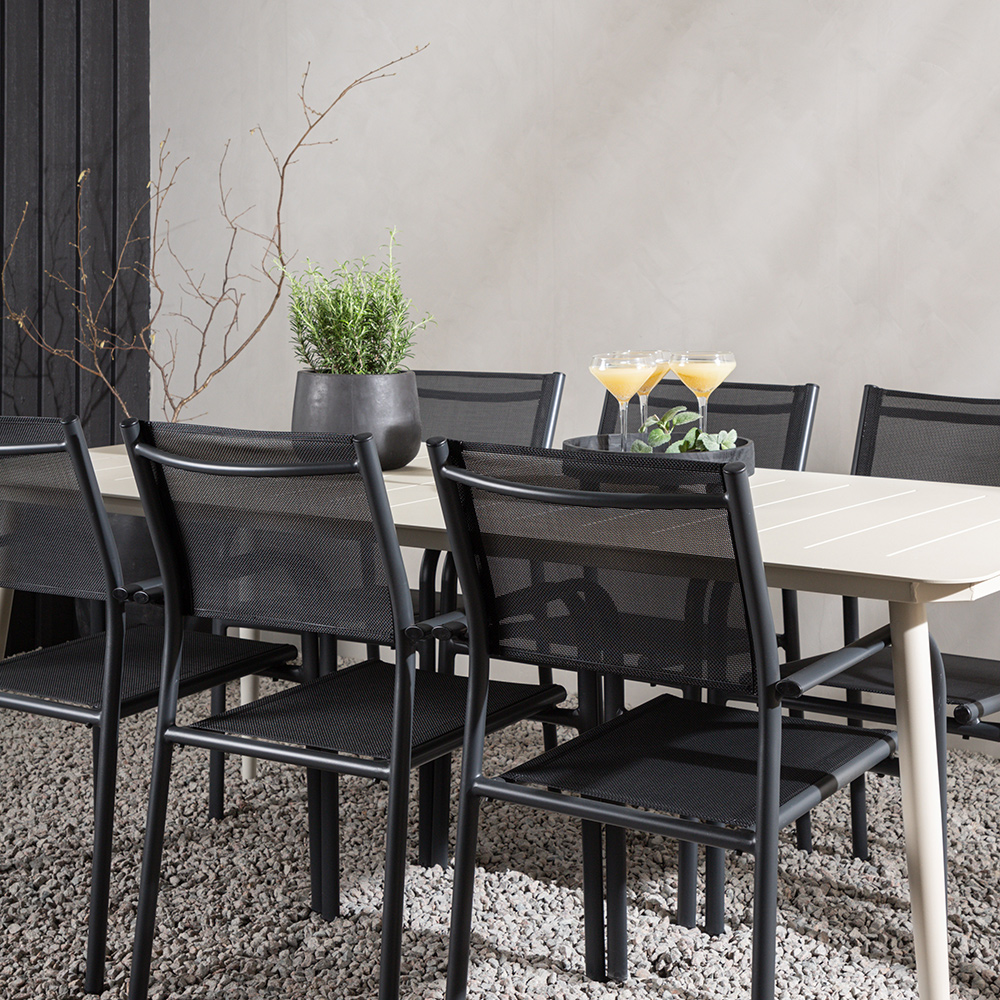 Matgrupp Venture Home Lina med 6 Santorini Stolar