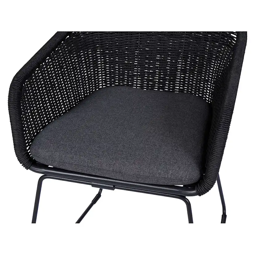 GARDEN CHAIR W/CUSHION Grå