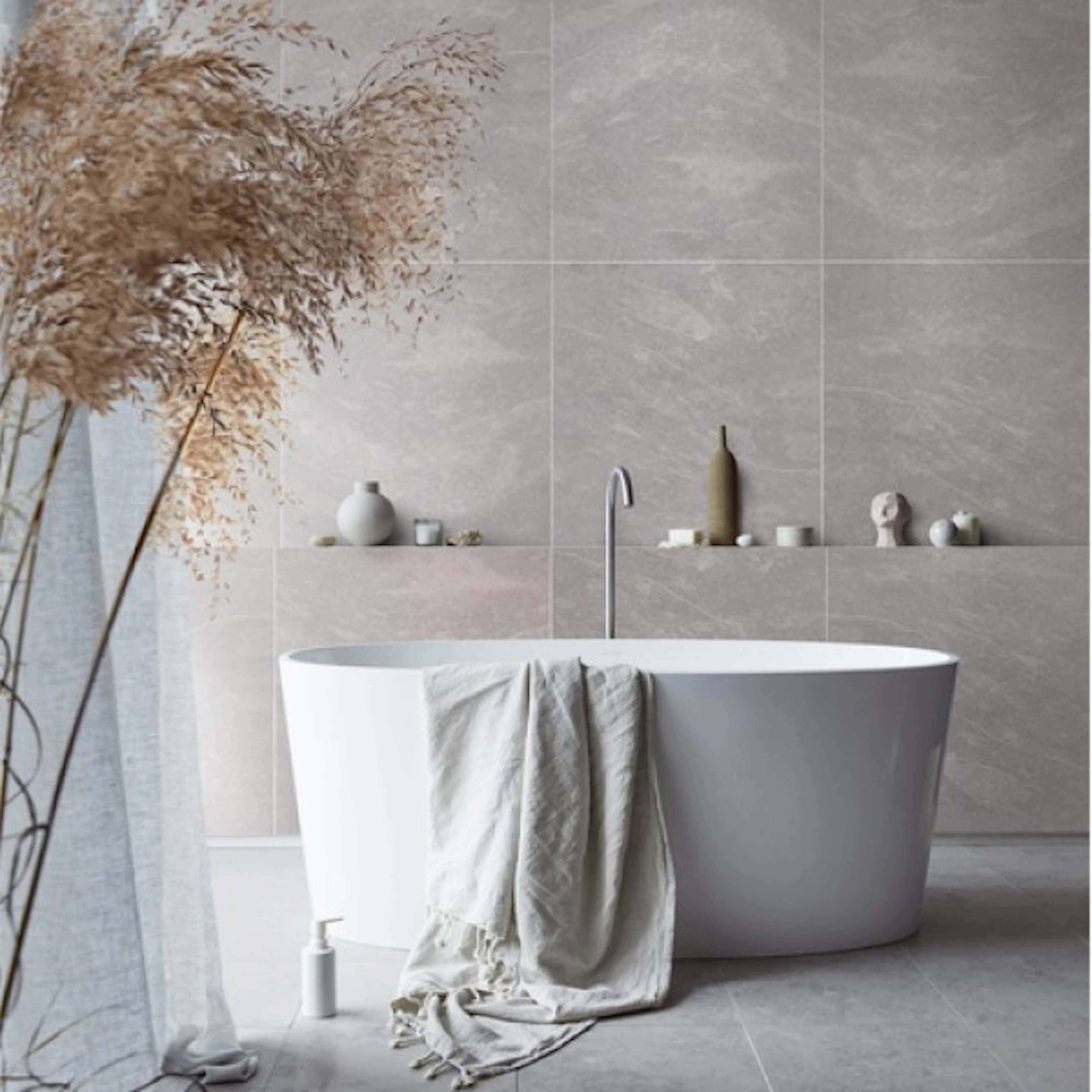 Våtrumsskiva BerryAlloc Wall & Water Skiffer Natur 60x60