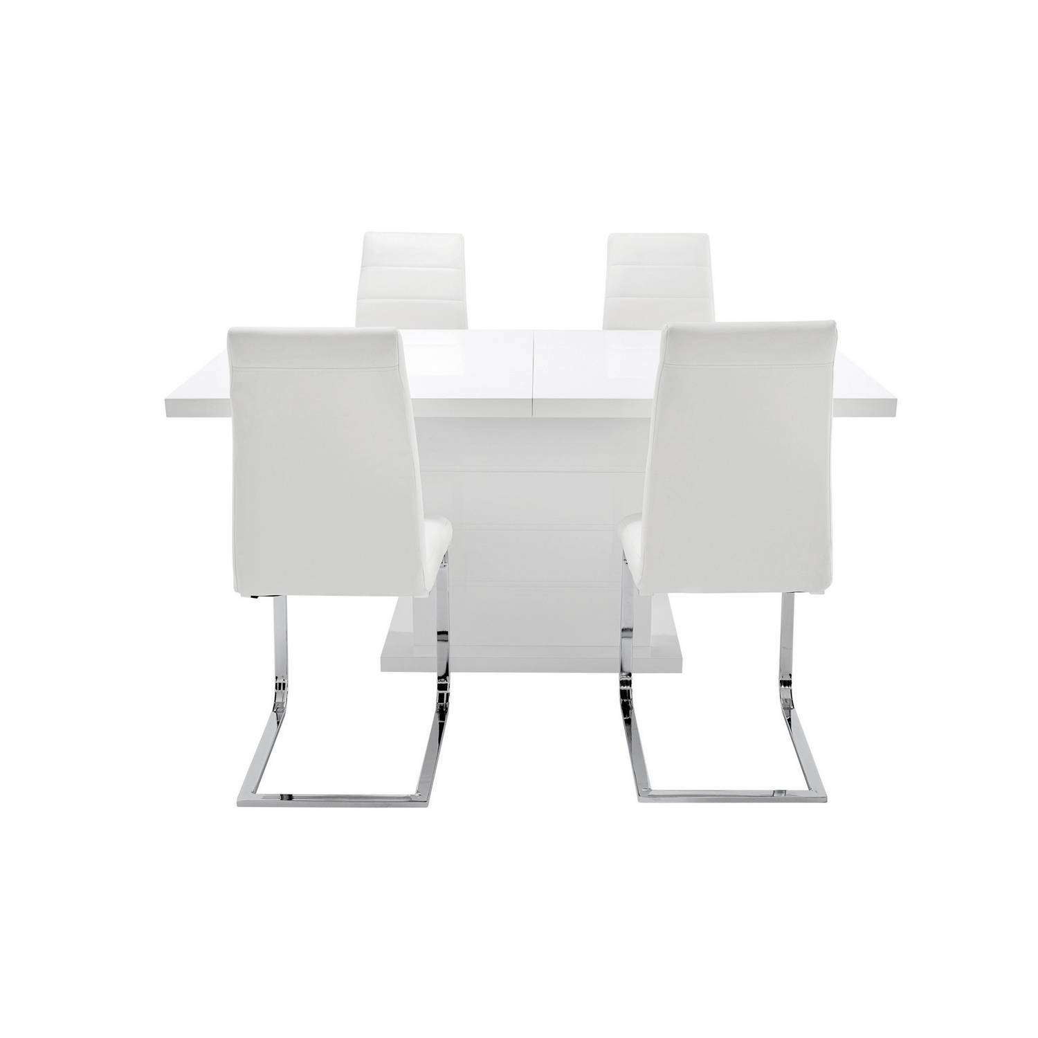 Matgrupp Concept 55 Ratliff Rektangulärt Matbord 180-220 cm Förlängningsbart med 4 Sorado Matstol