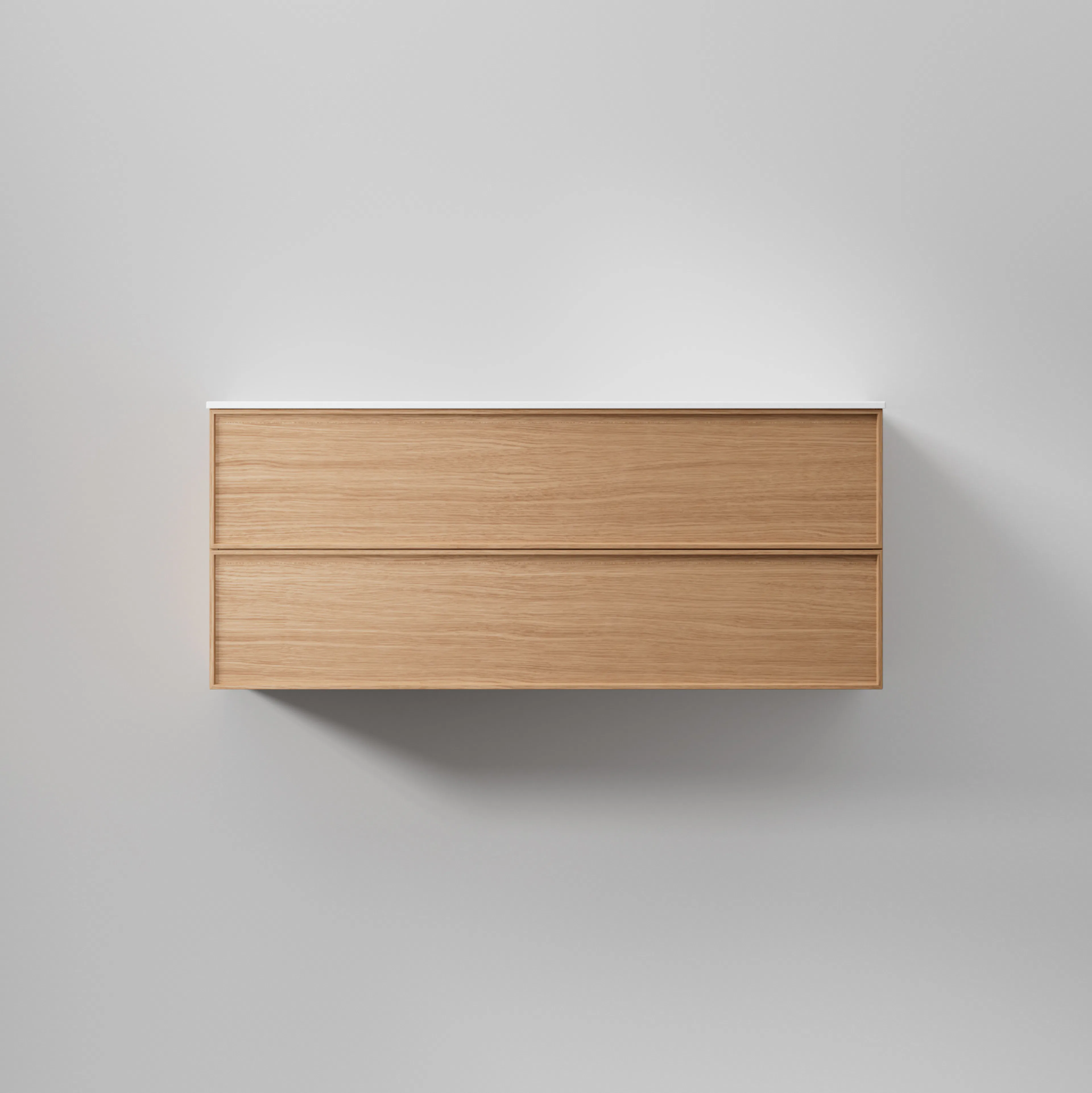 Kommod Core Nema 120 Natural Oak, 2 Lådor Natural Oak, 1200x456x500 mm