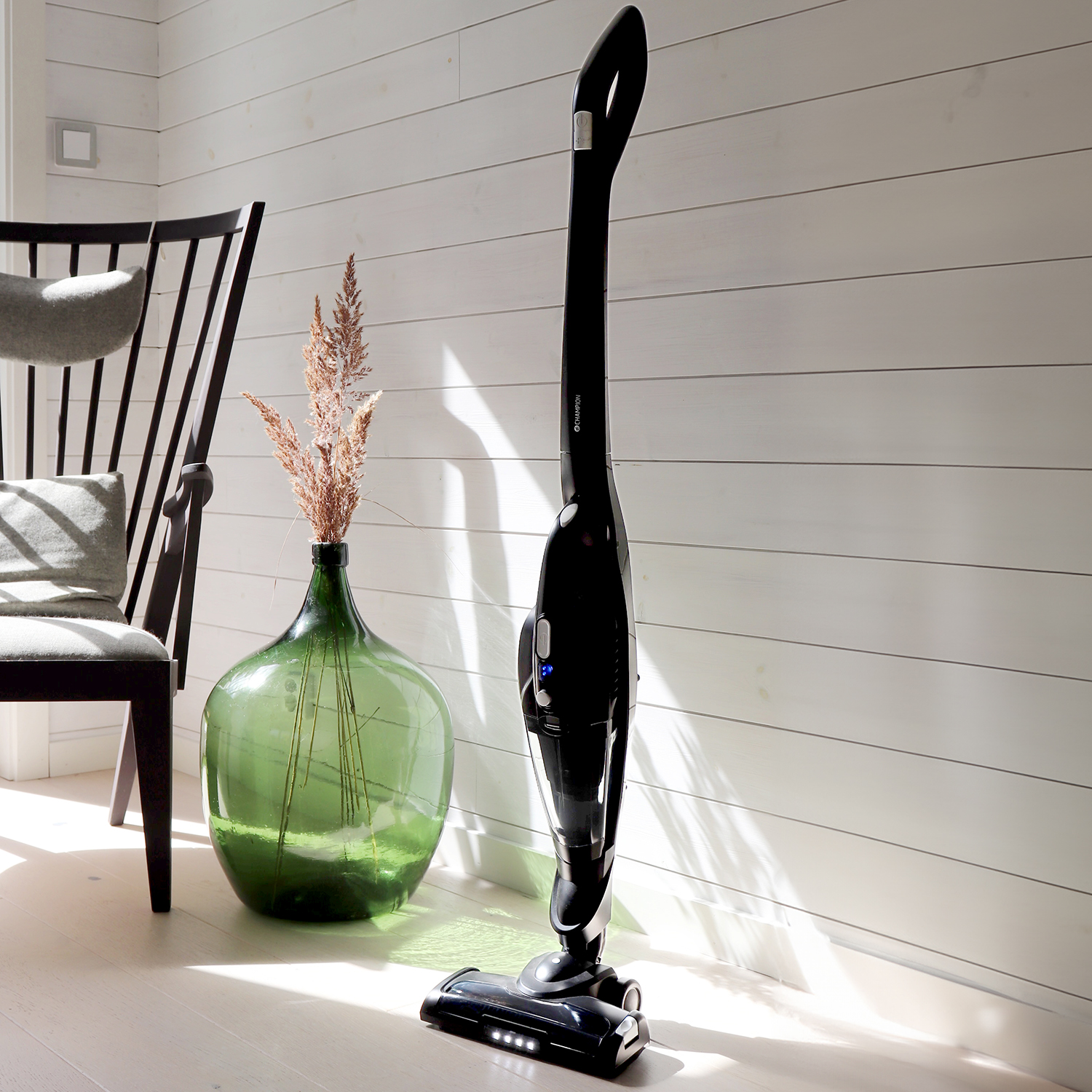 Skaftdammsugare Champion Eco Clean 2in1 120W SD420 Mattsvart