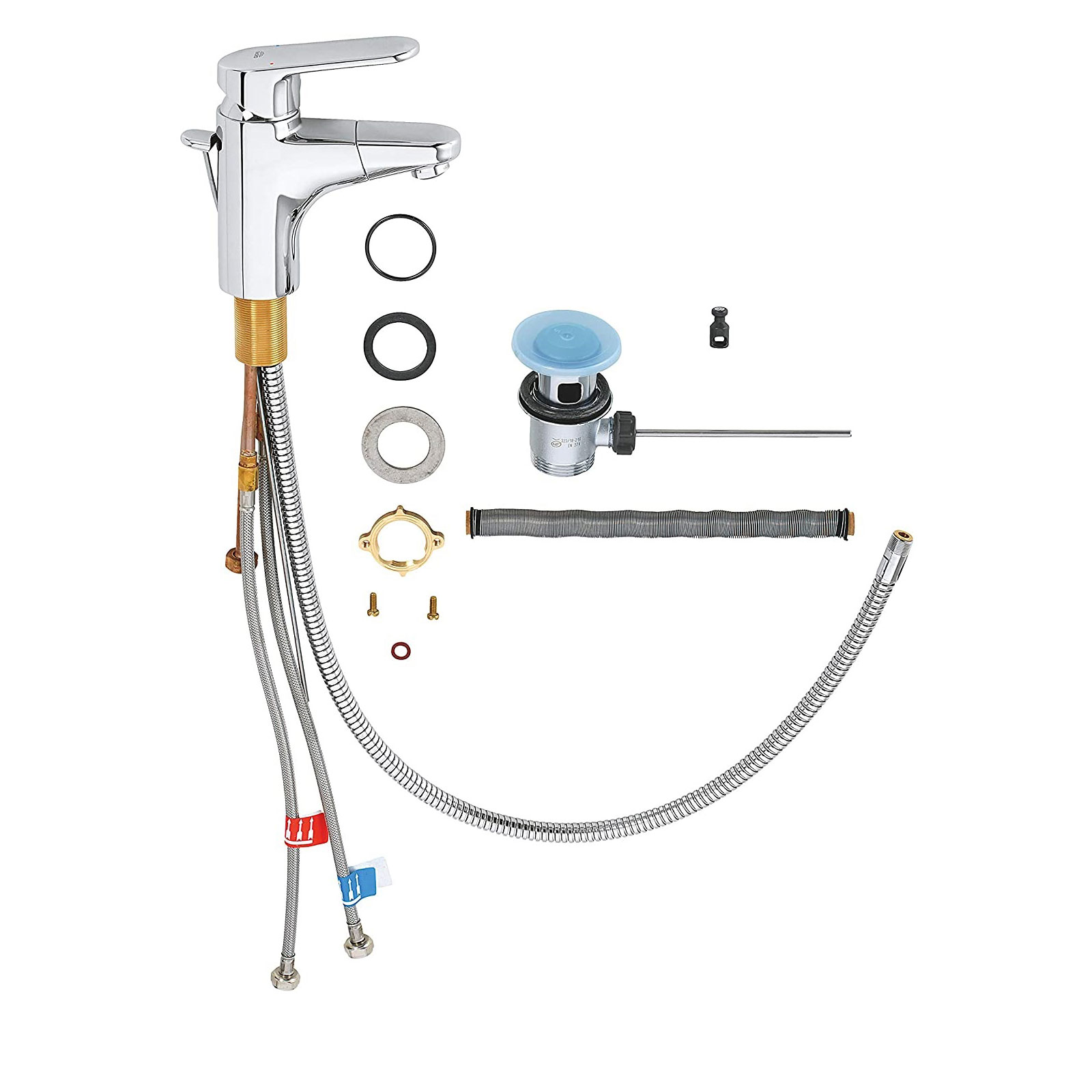 Tvättställsblandare Grohe Europlus 33155 med Utdragbar Pip