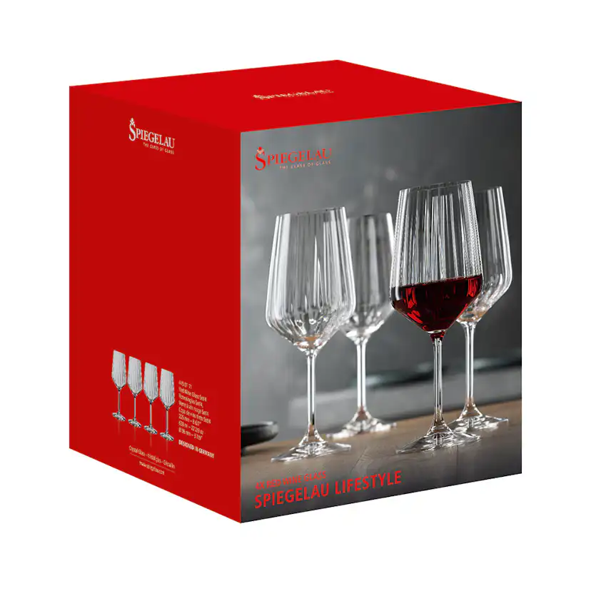 Rödvinsglas Spiegelau LifeStyle 4-pack