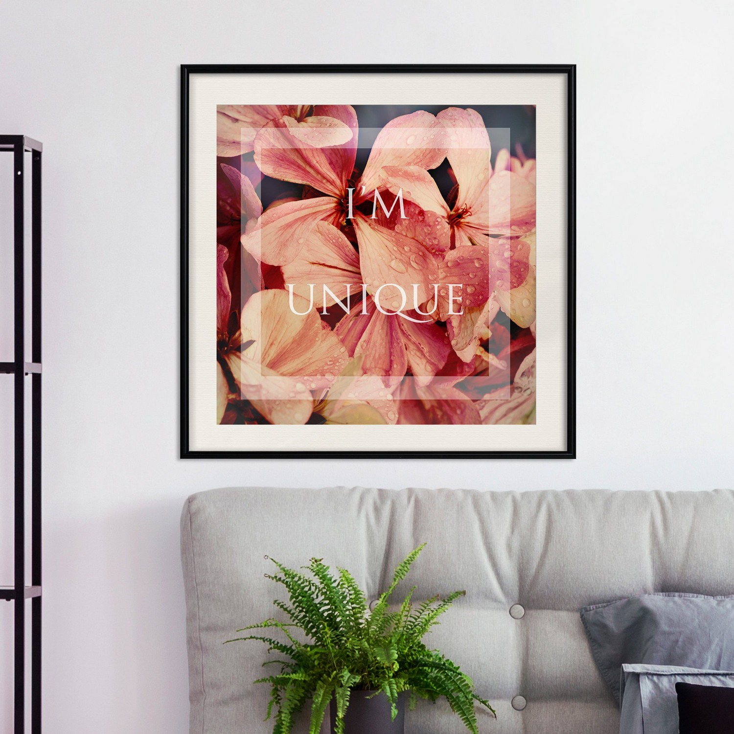 Poster Artgeist Affisch I'm Unique Fyrkantig