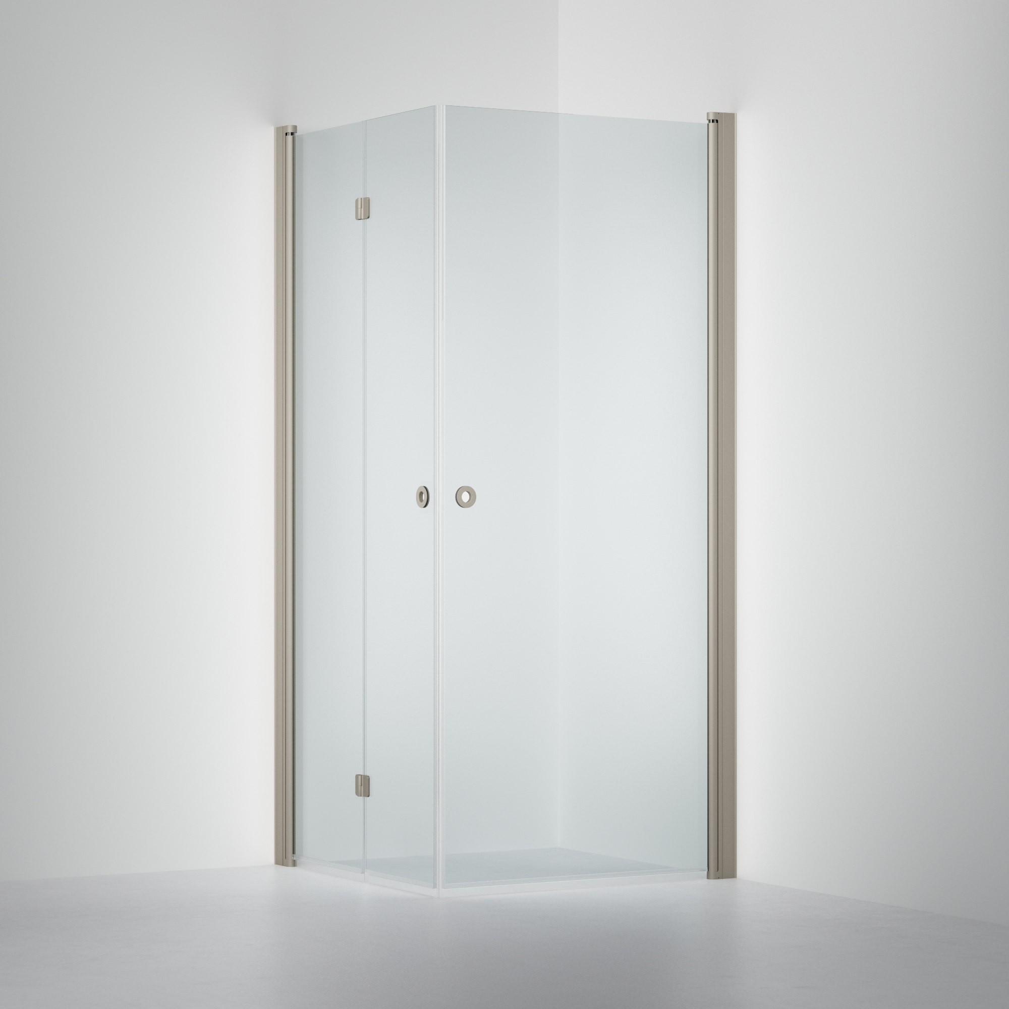 Duschvägg Linc 66 Flex, Clear, Stone, Vikdörr (V) 900 mm (A) Stenprofil, Klarglas, Vikdörr (V) 900 mm, Enkeldörr (H) 800 mm