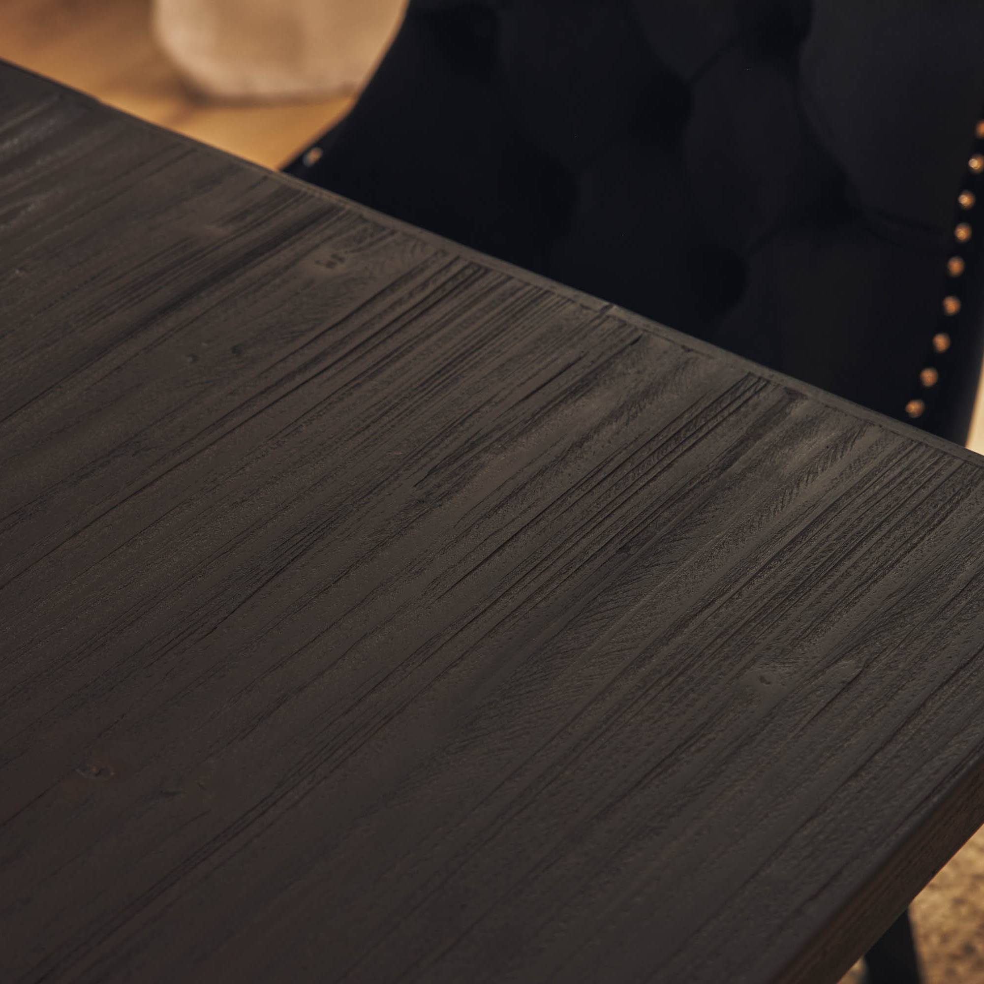 Matgrupp Bloomington Dijon Rektangulärt Matbord 200 cmmed 6 Bergviken Matstol Sammet