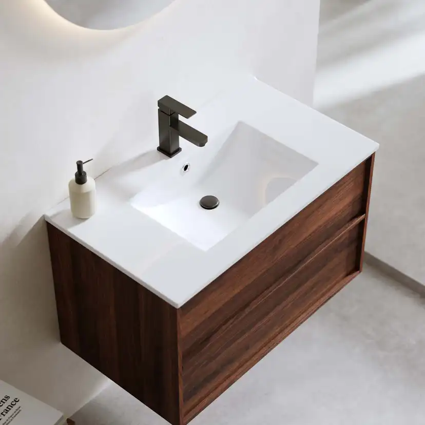 Tvättställsskåp Bathlife Charm med Tvättställ och Spegel Skina