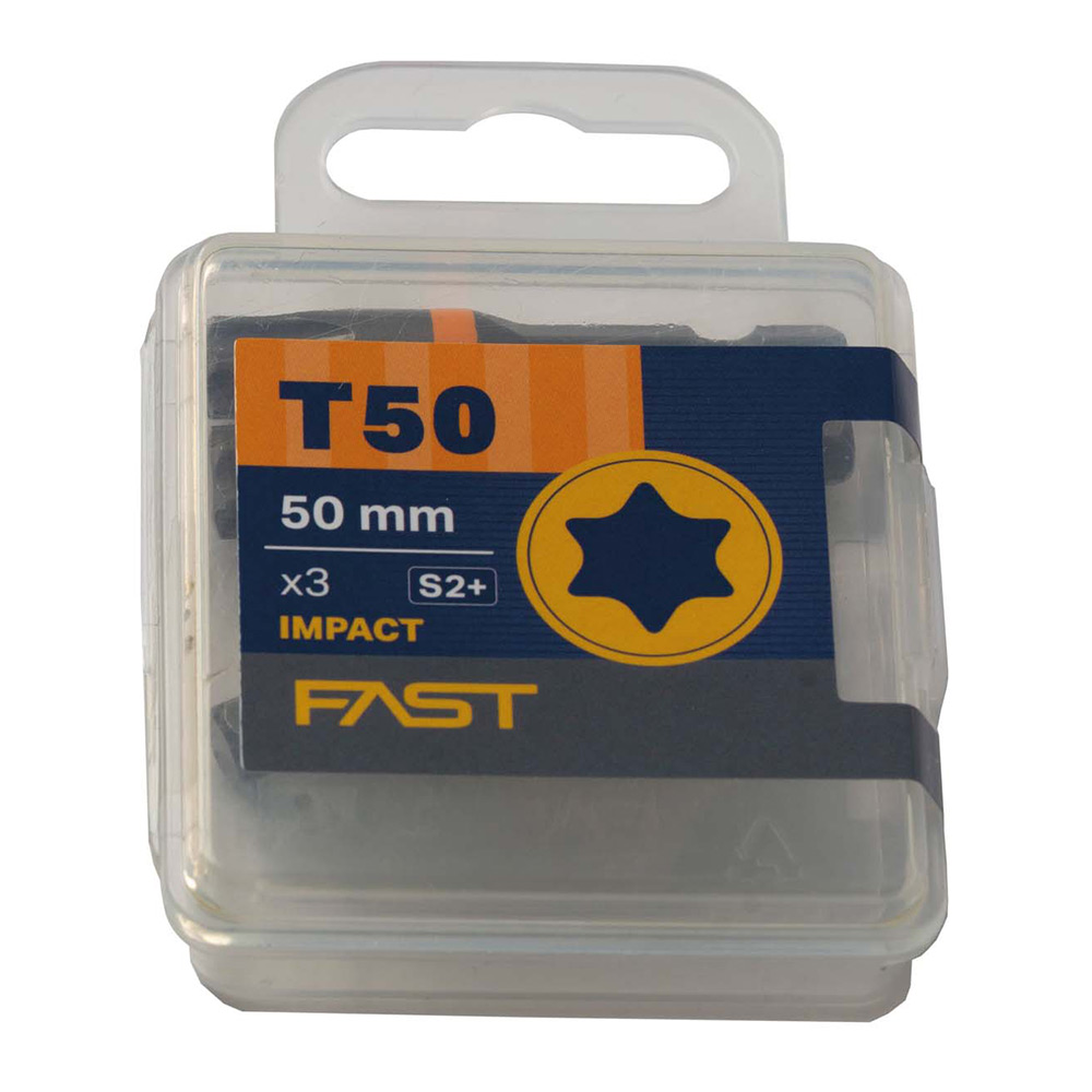 Bits T50 50mm Impact X-shape 3-p Fa T50