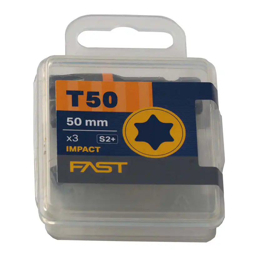 Bits T50 50mm Impact X-shape 3-p Fa T50