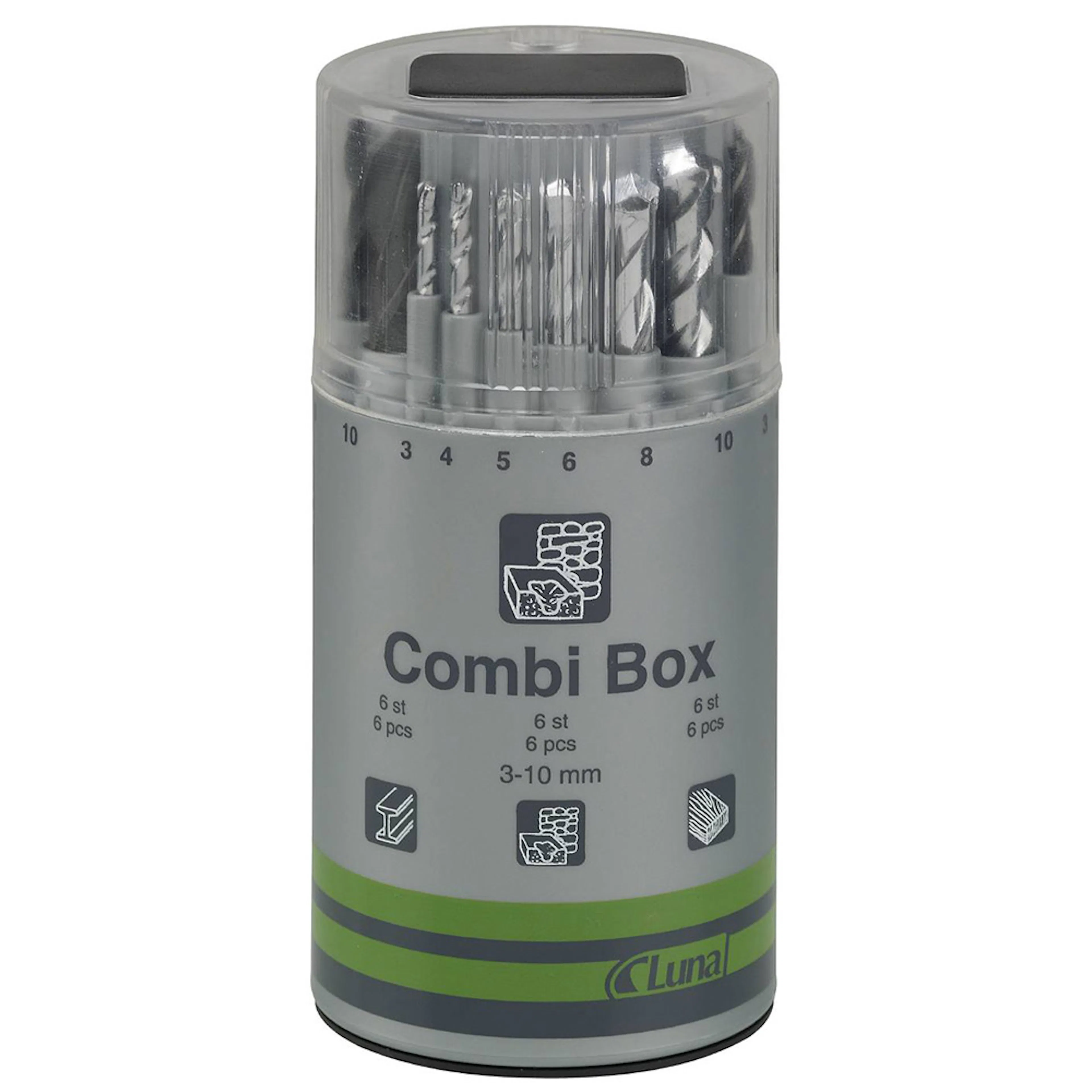 Borrsats Luna Tools Kombi-Box
