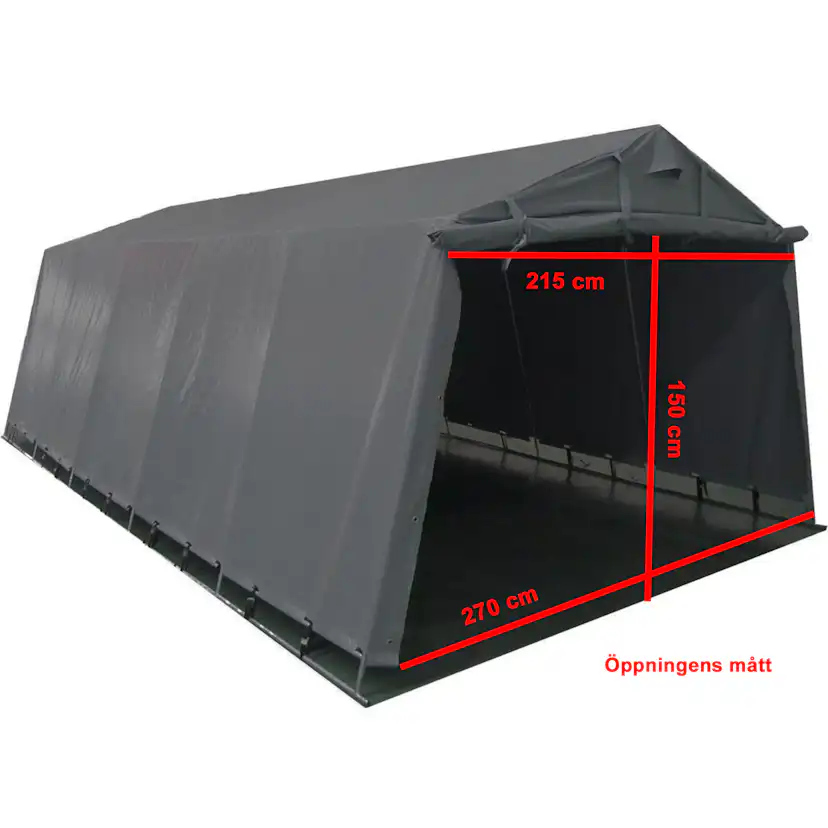 Garagetält Lyfco 13,7m² 200g/m² PE