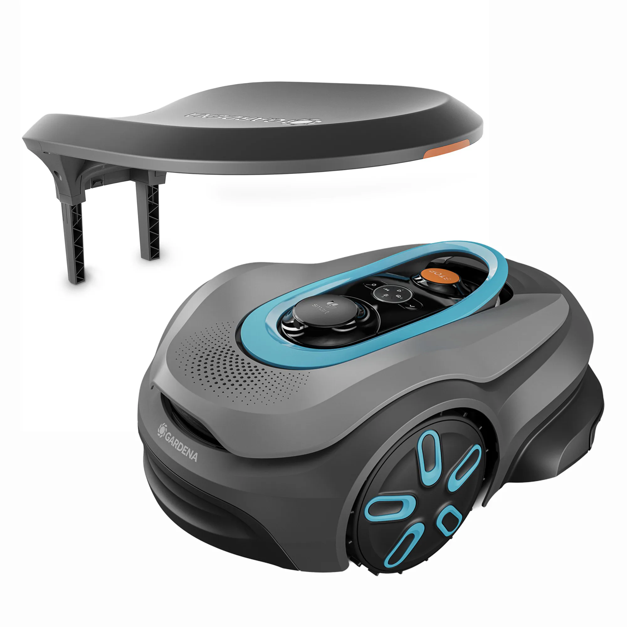 Robotgräsklippare Gardena Smart Sileno Sense 400 Utan Slinga Paket Med Robothus