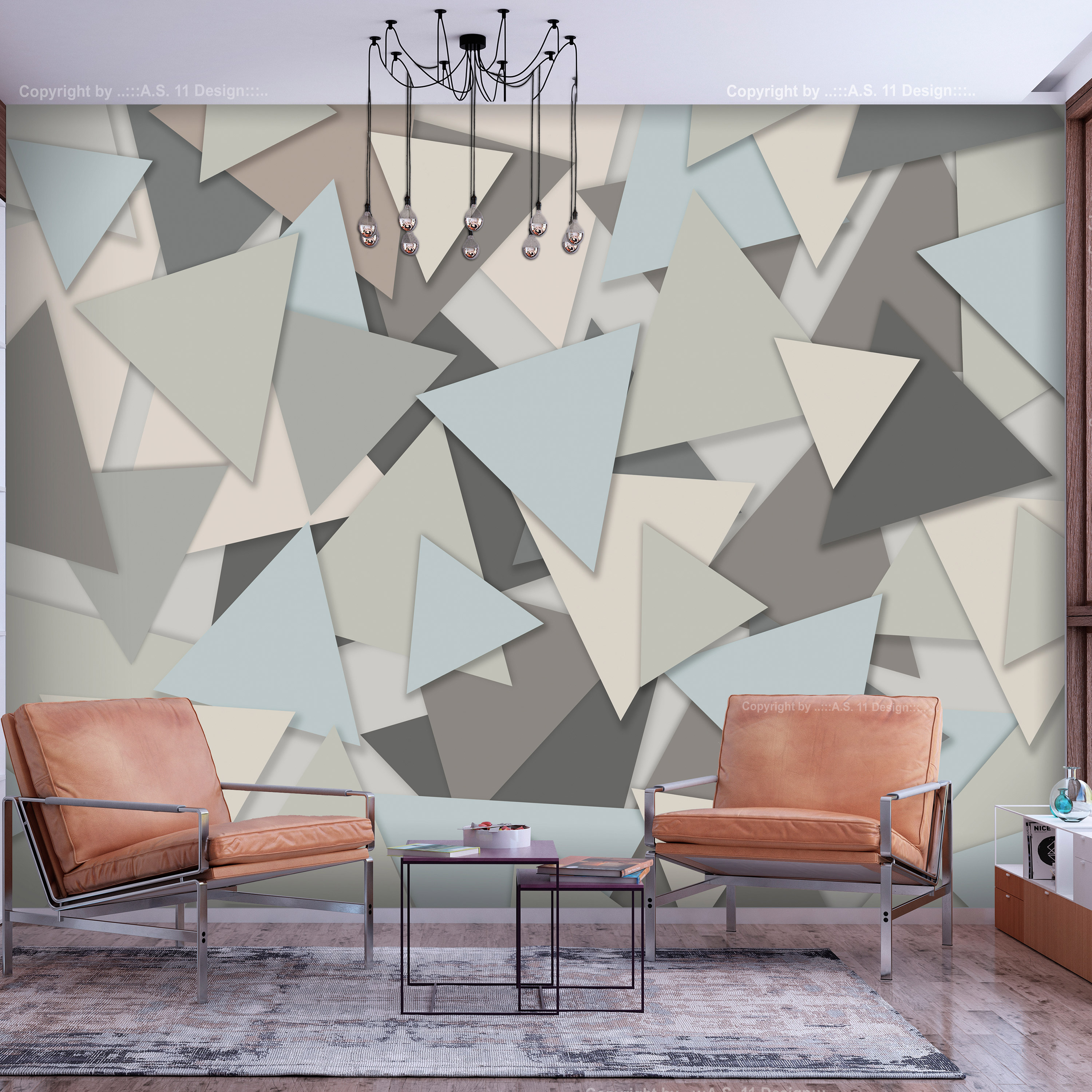Fototapet Arkiio Självhäftande Geometric Puzzle