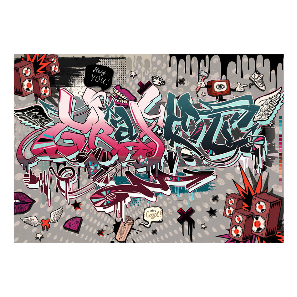 Graffiti: hey You! 250x175 Storlek: 250x175 cm