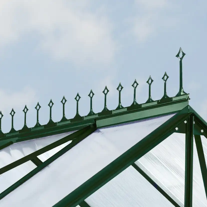 Växthus Vitavia Uranus 9,9 kvm med Toppdekor