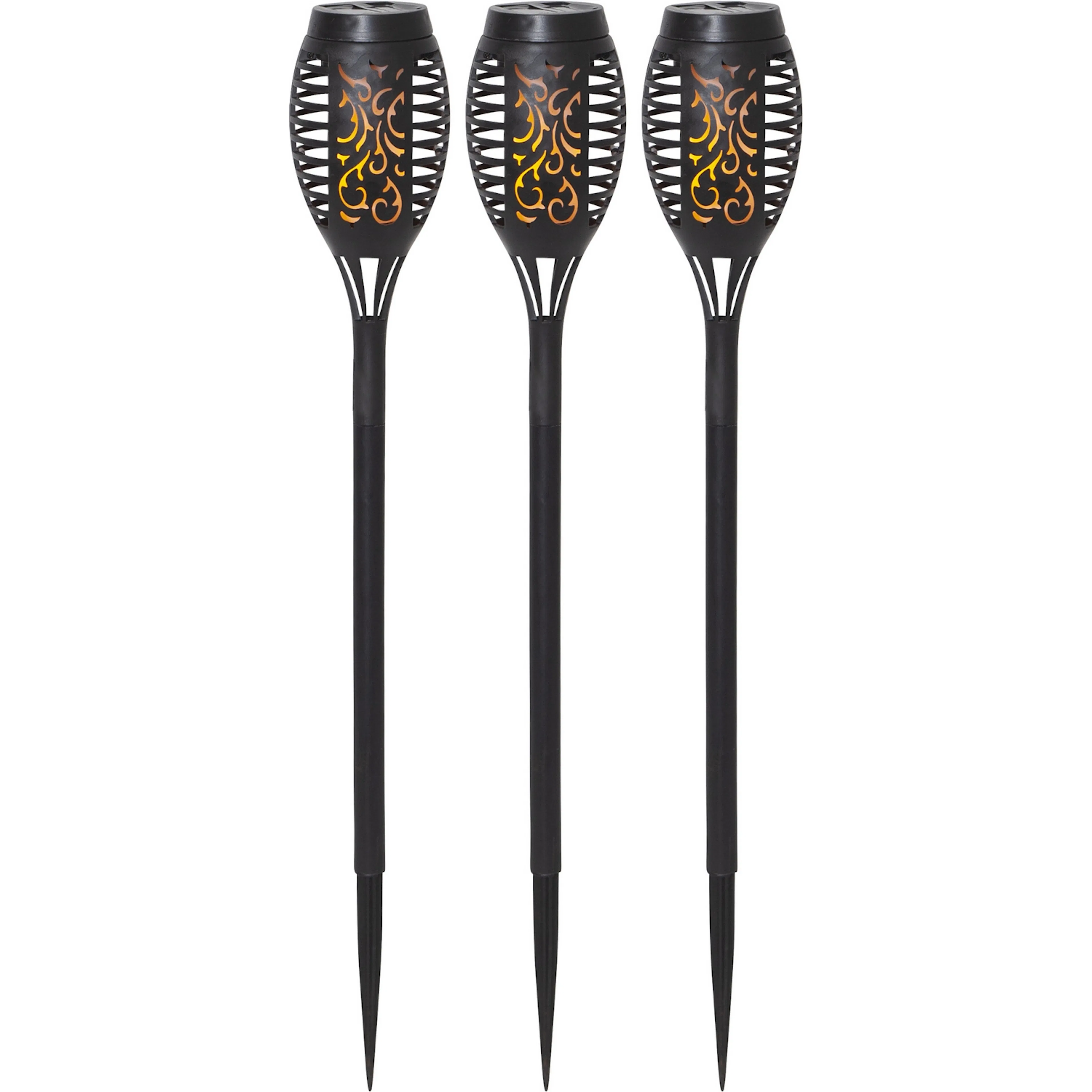 Solcellsfackla Star Trading Flame Mini Torch Promotion 3-pack Twilight