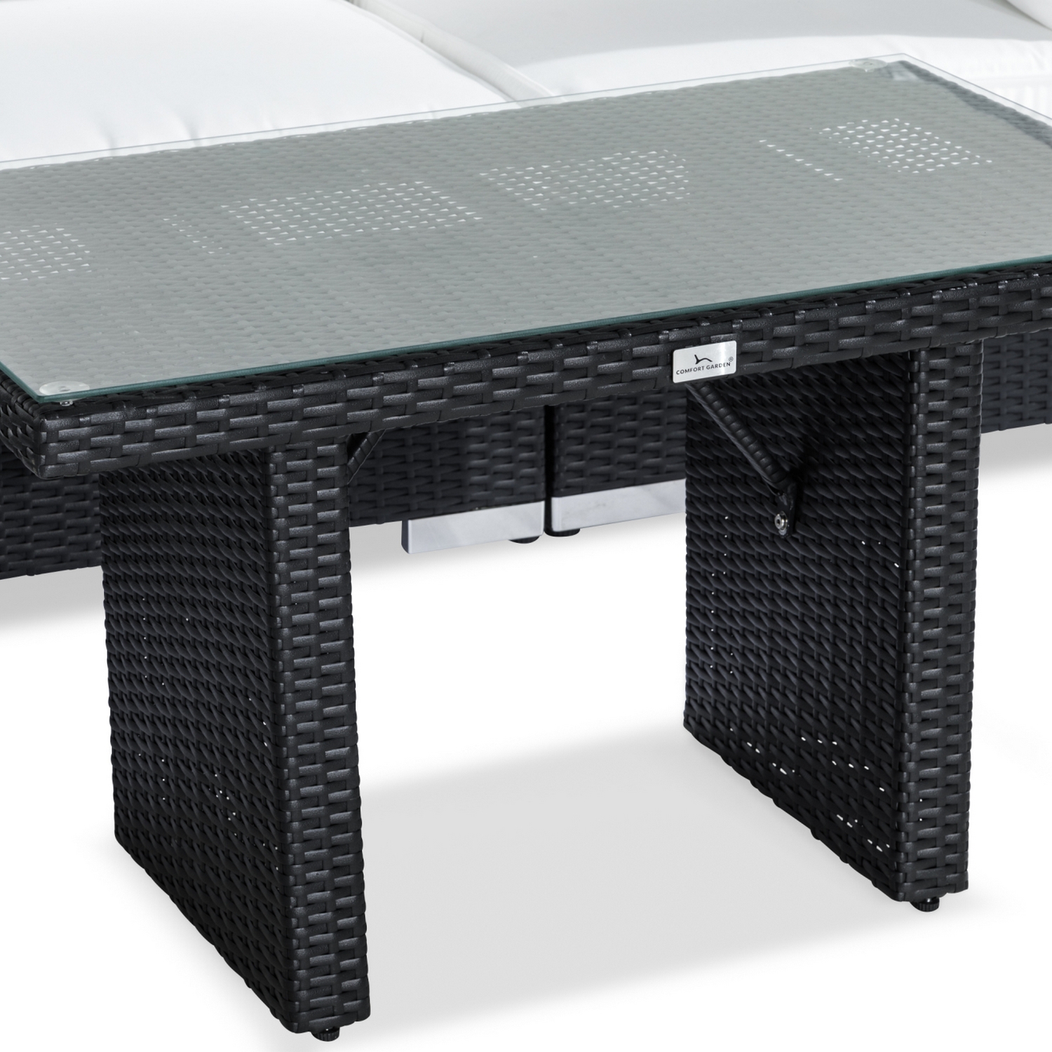 Loungegrupp Comfort Garden Bahamas 3-sits med Fåtölj och Soffbord 100x60 Utomhus