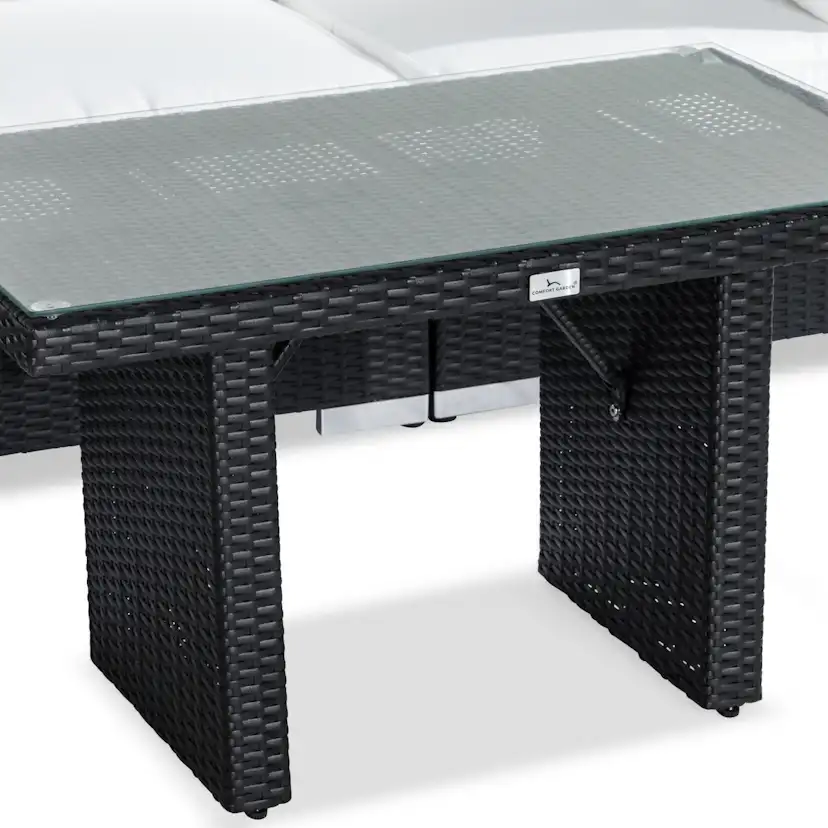 Loungegrupp Comfort Garden Bahamas 3-sits med Fåtölj och Soffbord 100x60 Utomhus