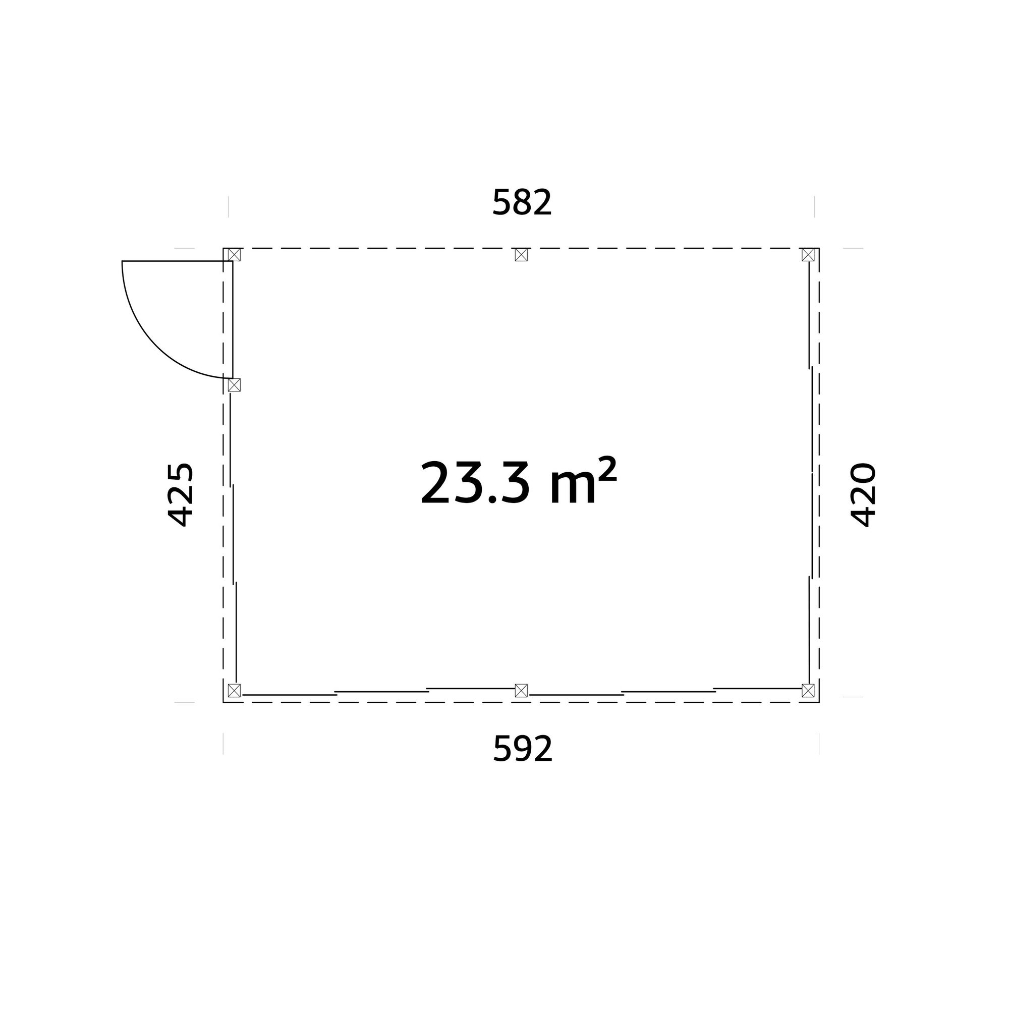 Uterum Palmako Lumi 24,5 m² (inv. 23,3 m²) Slide Plus
