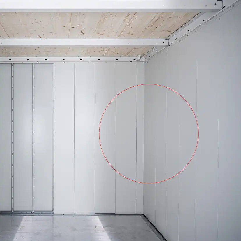 Interiörpaneler Trägård skjul Neo 1D/4A Standarddörr Väggpanel till 1D/4A