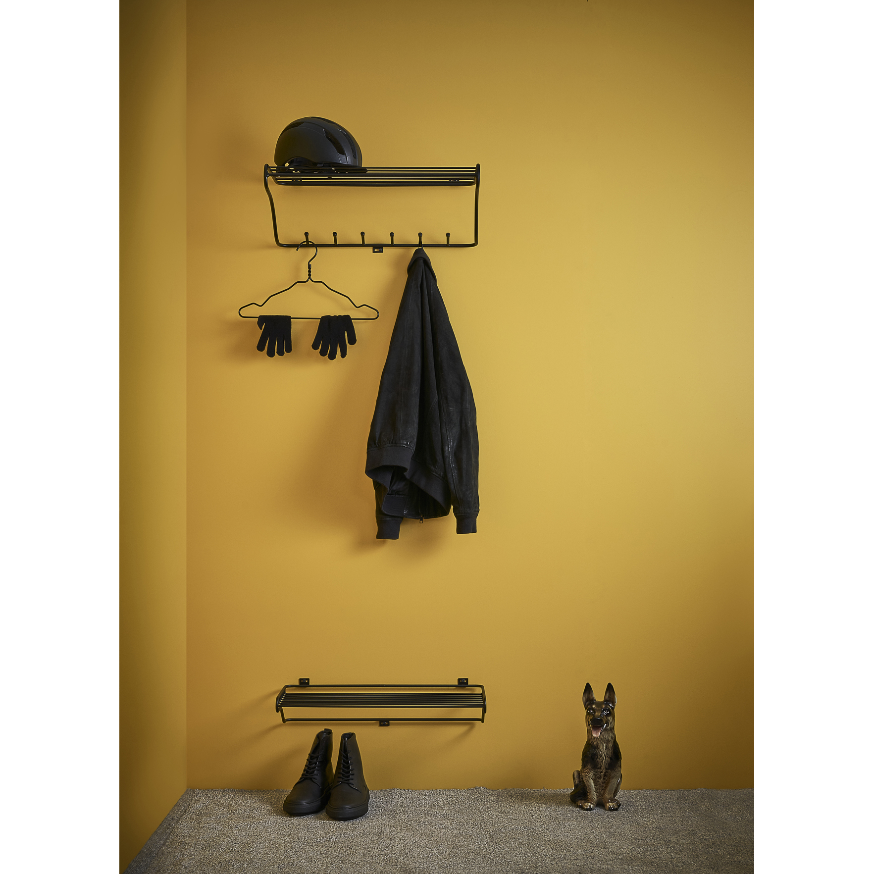 Shoe Shelf black Svart