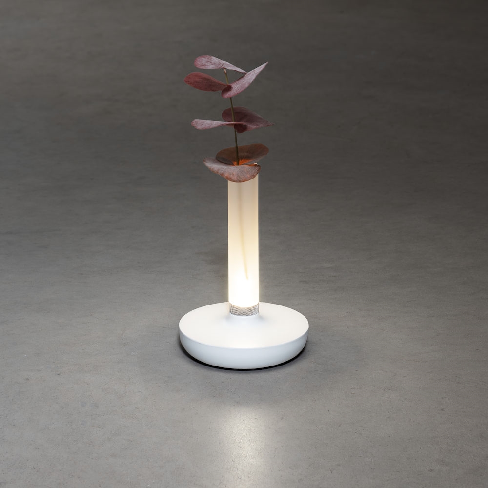 Biarritz bordslampa vit USB Vit