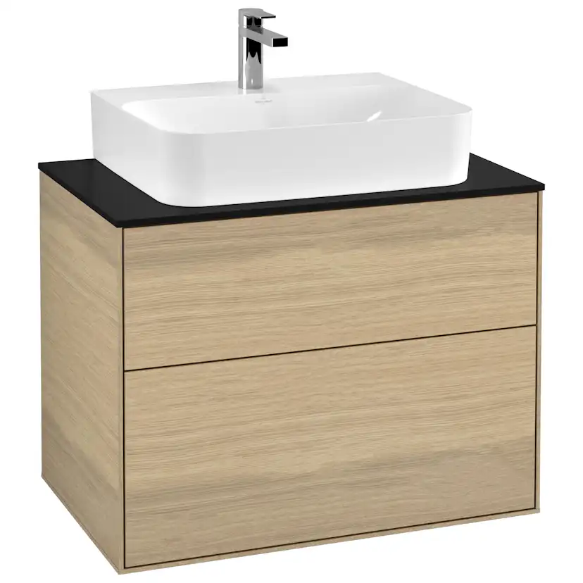 Tvättställsskåp Villeroy & Boch Finion med 2 Lådor och Bänkskiva för Centrerat Tvättställ