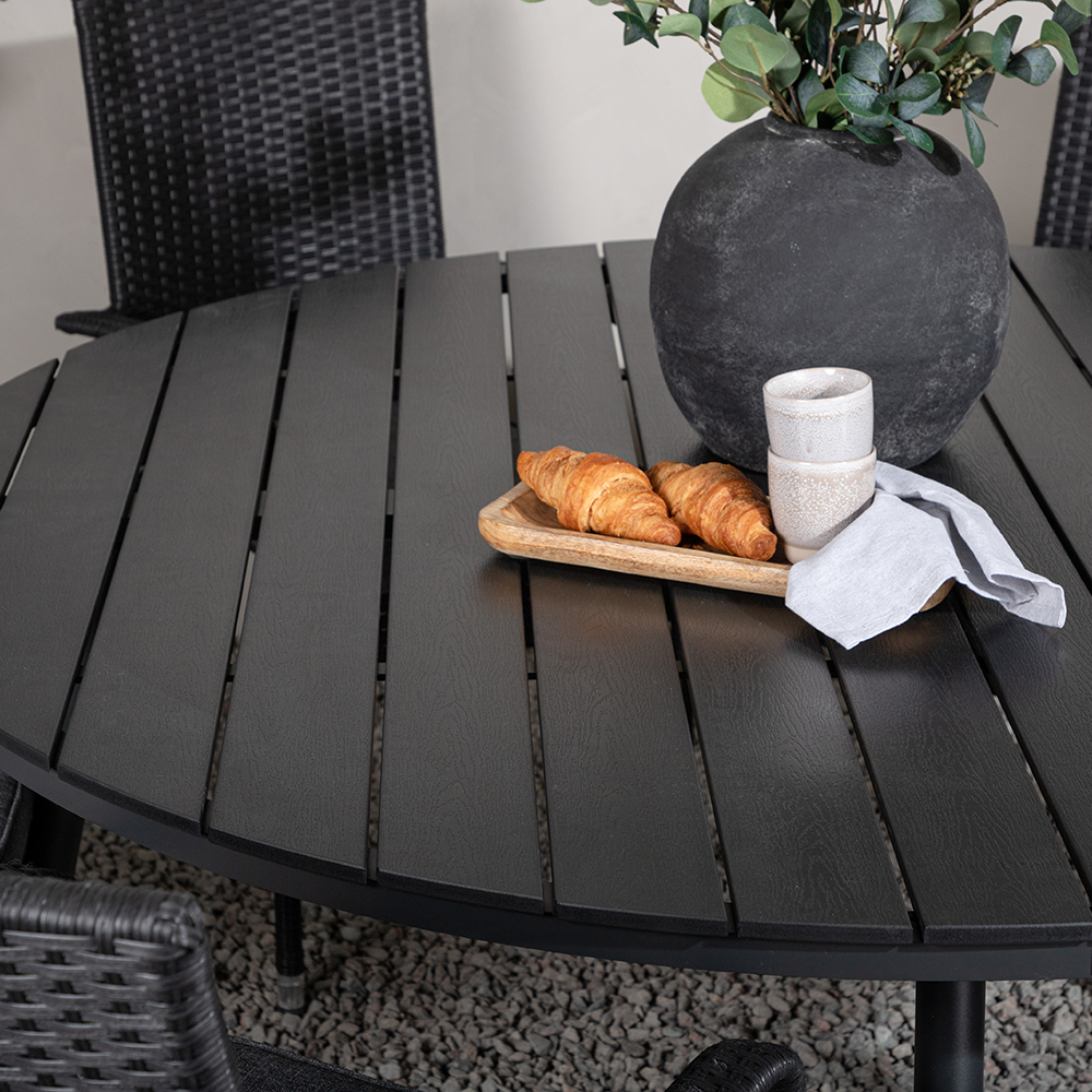 Matgrupp Utomhus Venture Home Break Ø150 cm med 6 Anna Trädgårdsstolar