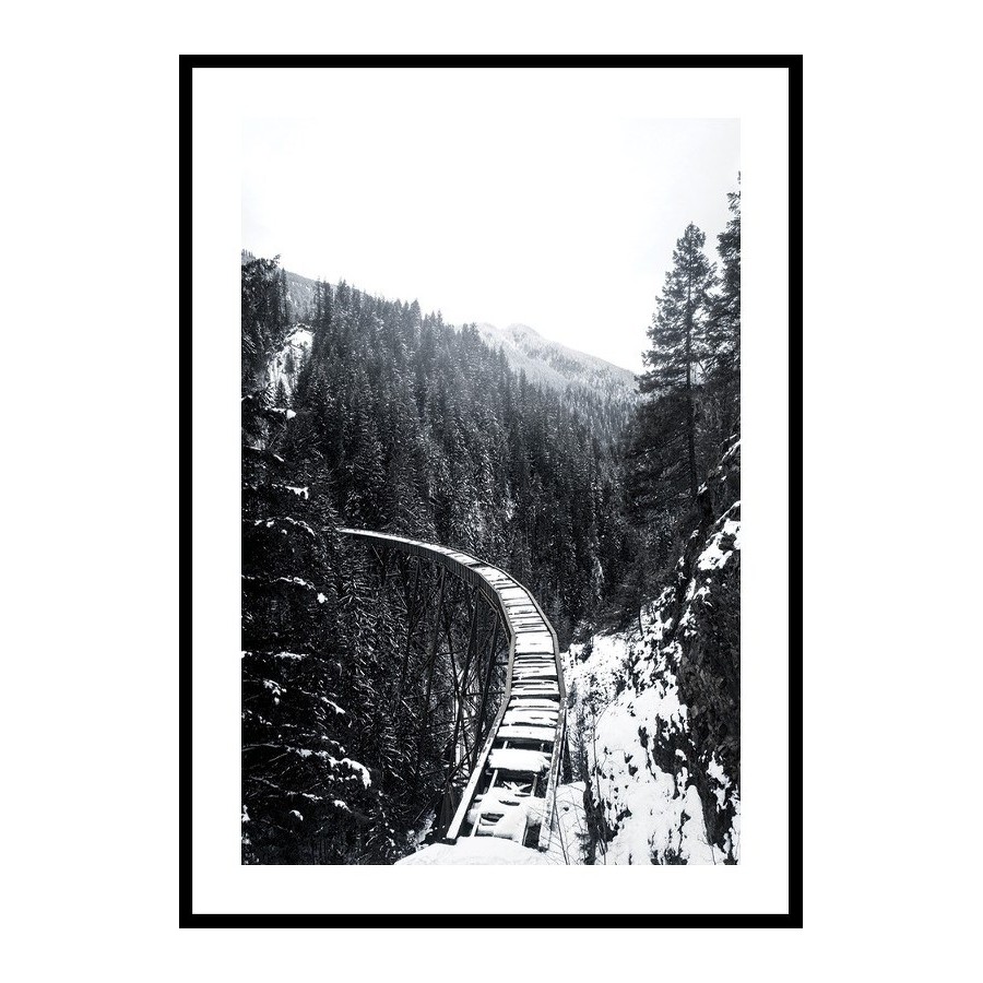 Poster Gallerix Winter Railroad