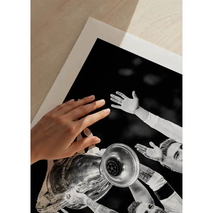 Poster Gallerix Real Madrid Champions League 2018 B&W