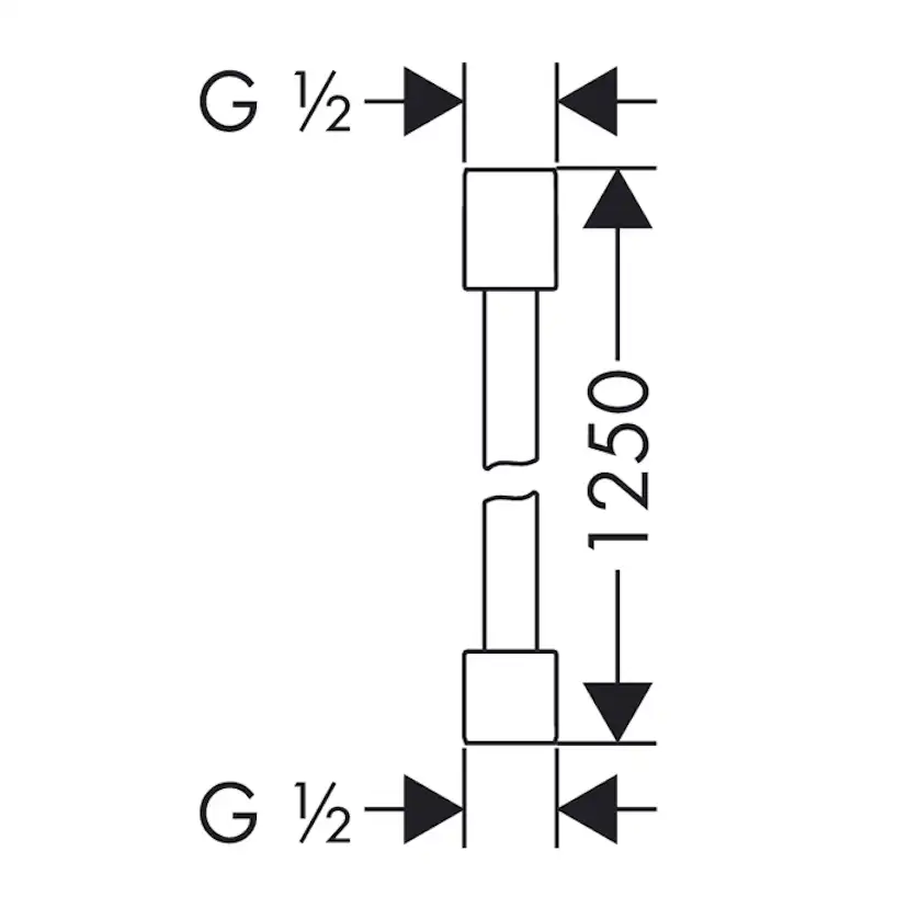 Duschslang Axor Starck Längd: 200 cm