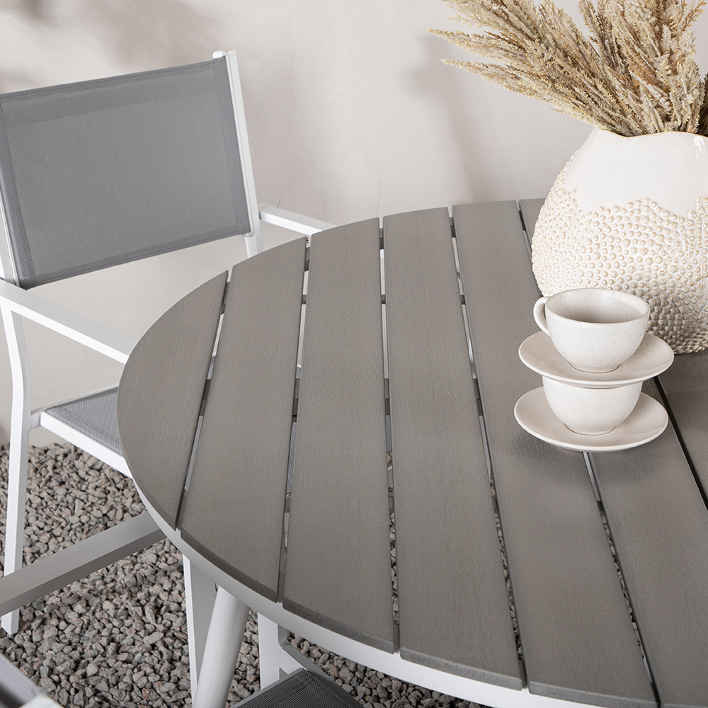 Matgrupp Venture Home Break Ø120 cm med 4 Copacabana Stolar