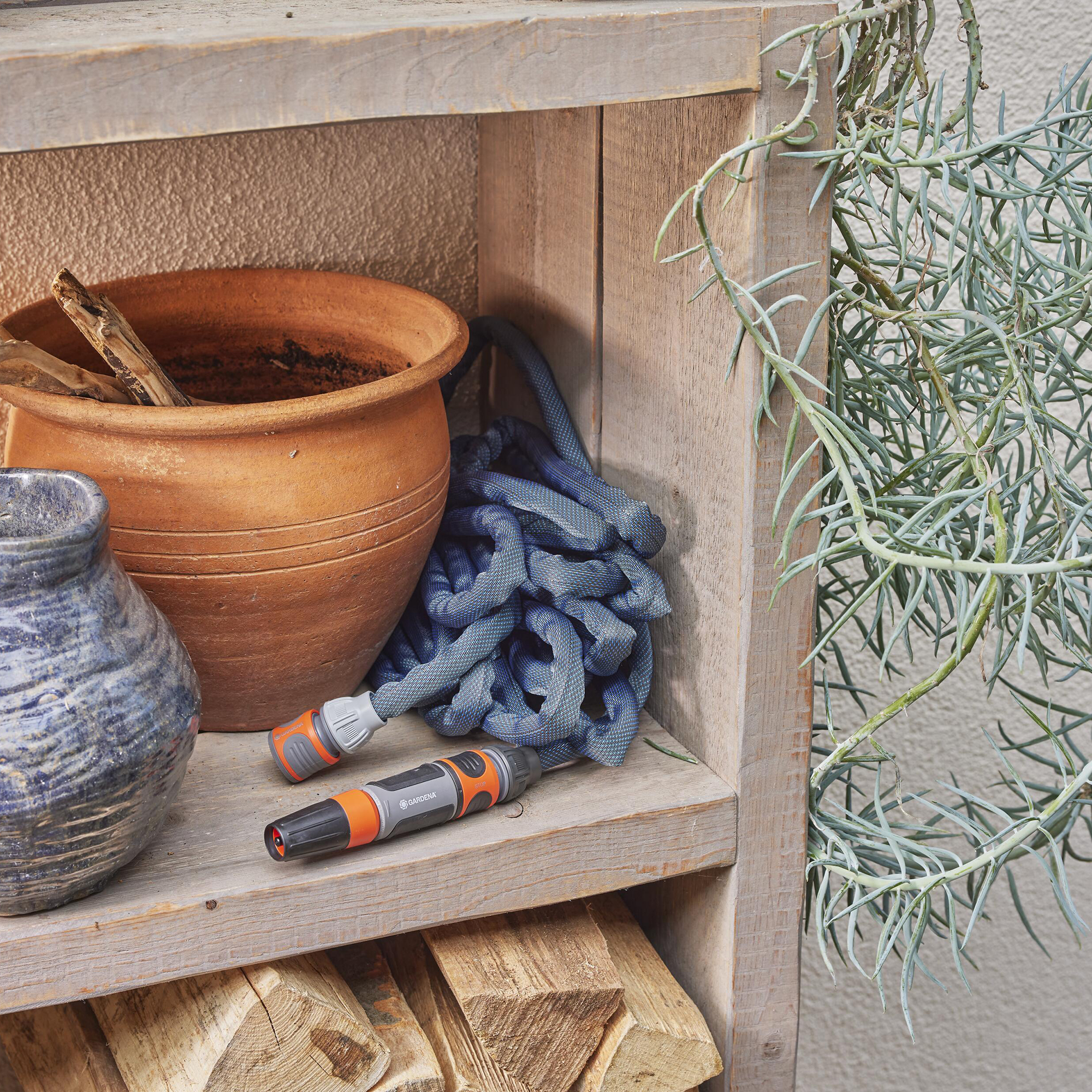 Textilslang Liano™ Xtreme 20 m Set med strålmunstycke