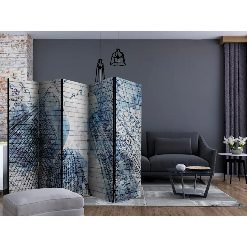 Rumsavdelare Skärmvägg Arkiio Inky New York II 225x172 cm