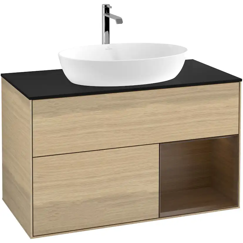 Tvättställsskåp Villeroy & Boch Finion med 2 Lådor Hylla och Bänkskiva för Fristående Tvättställ från Artis & Collaro