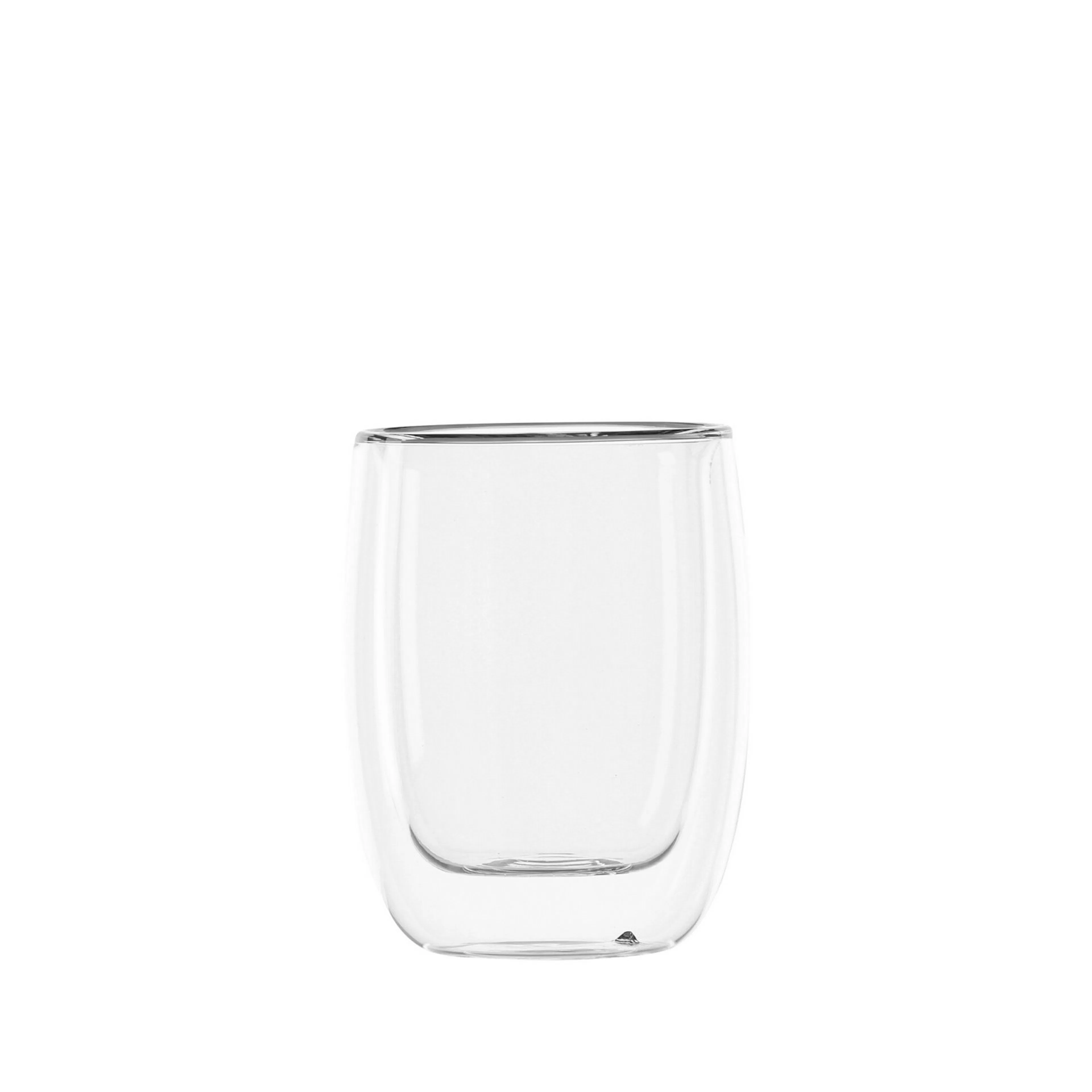Ria Coffecup 2-pack - Clear Glass - 7*10Hcm, 230ml Volym 26 cl
