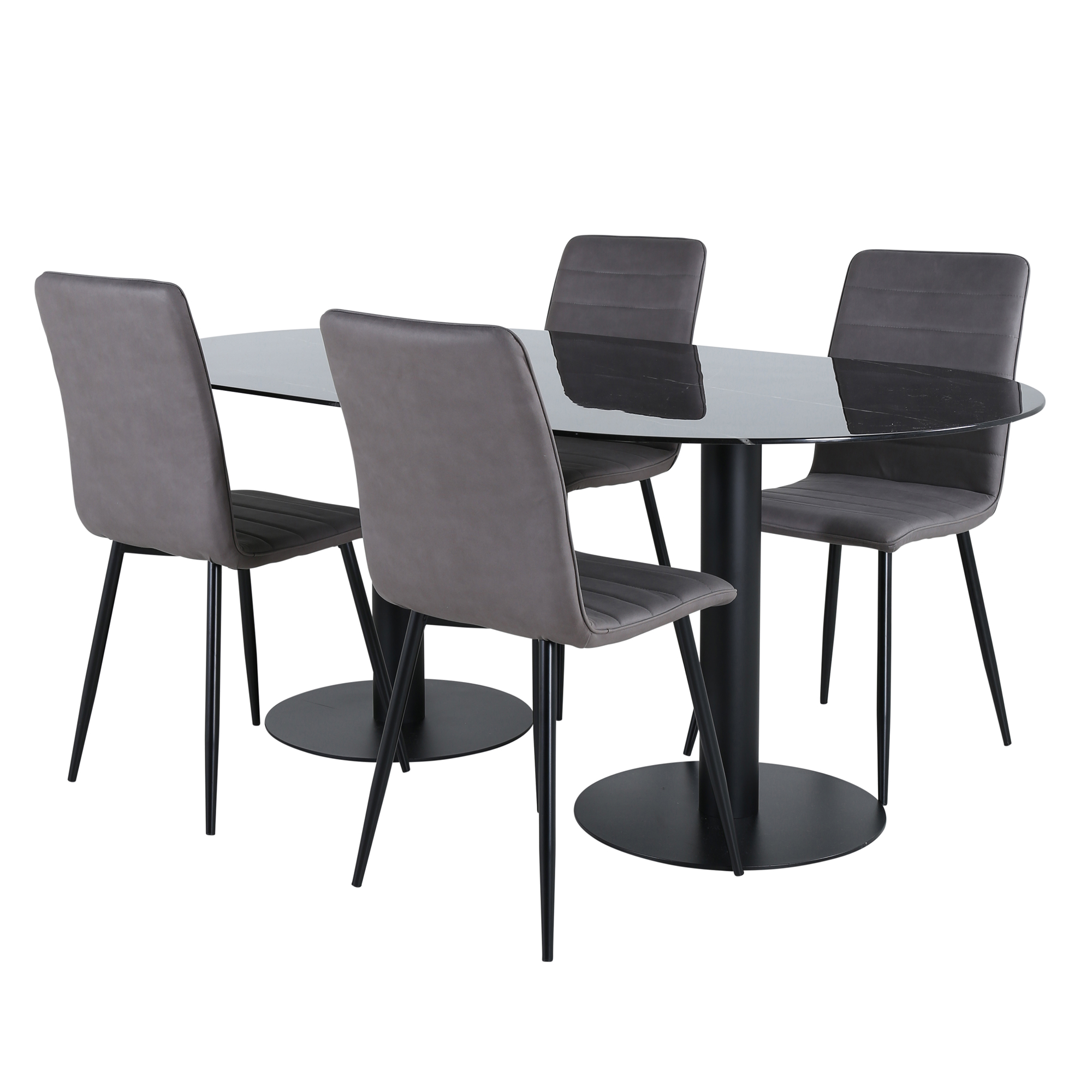 Matgrupp Venture Home Oslo med 4 Walerina Stolar