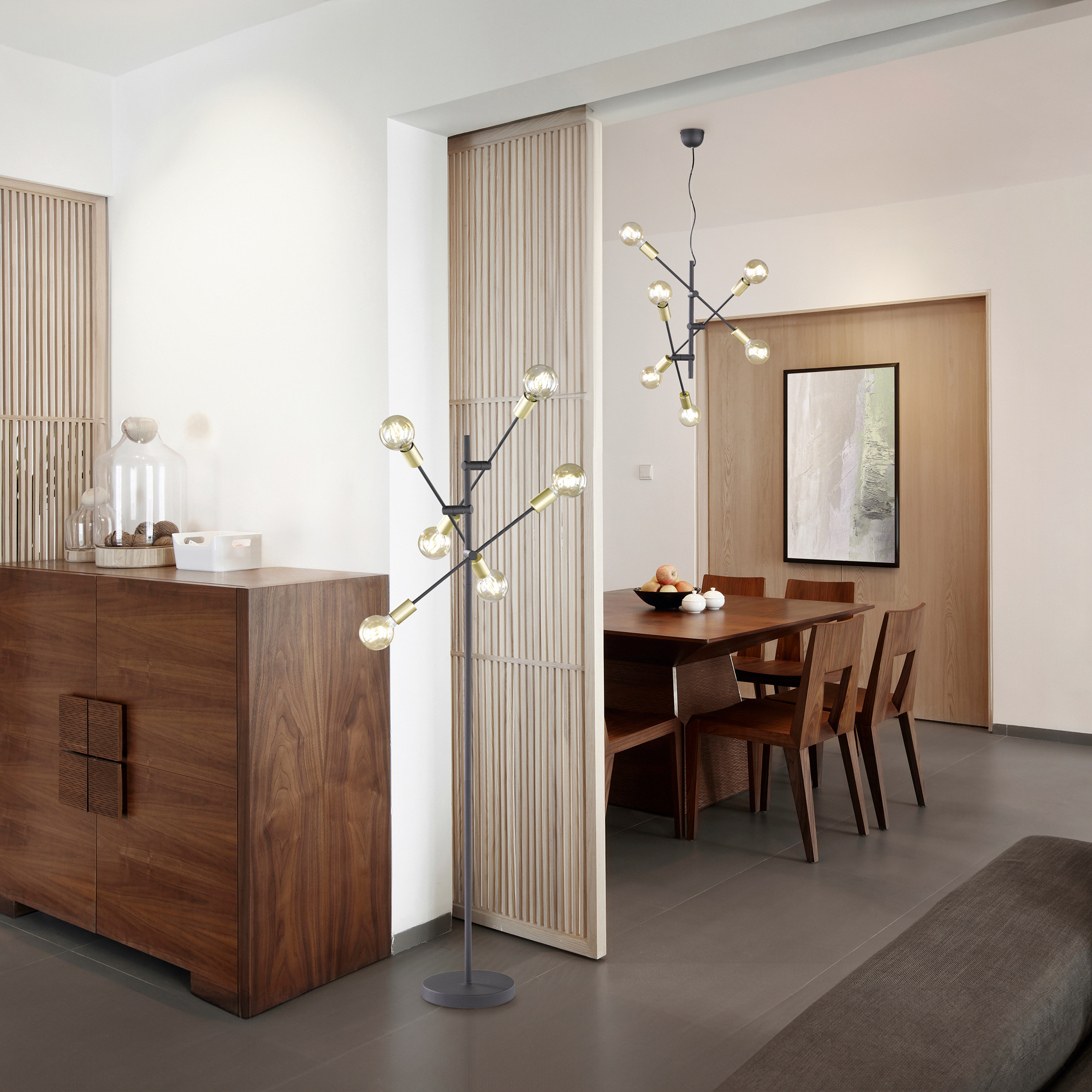 Taklampa Trio Cross 6L E27