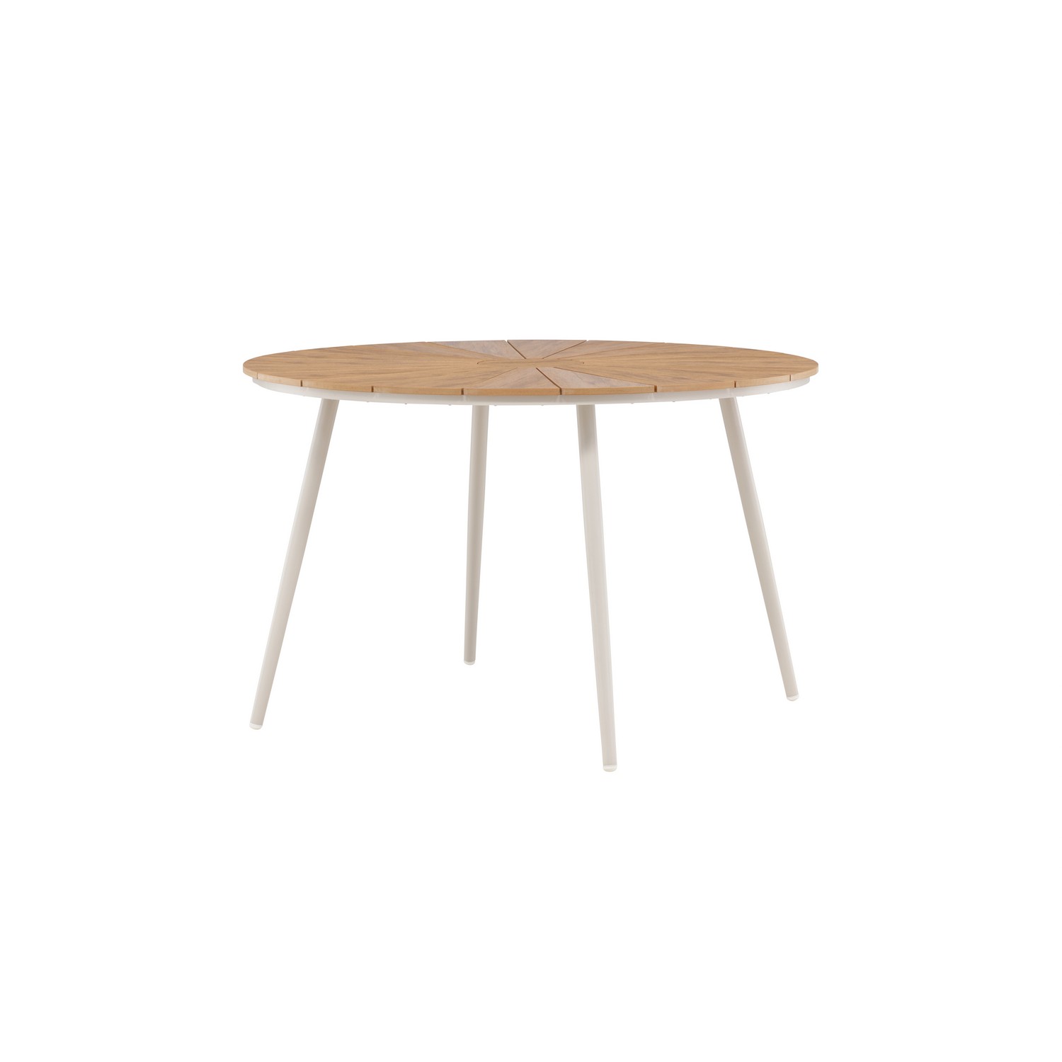 San Vito Dining Table Ø120 - Beige / Wood Beige