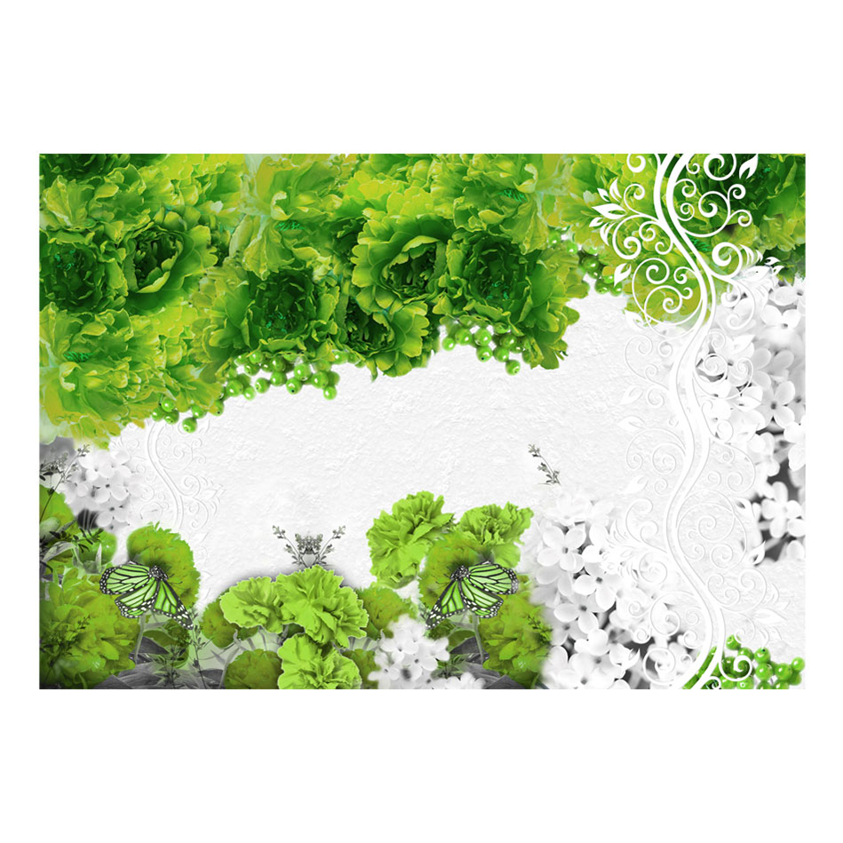Colors of spring: green 200x140 Storlek: 200x140 cm