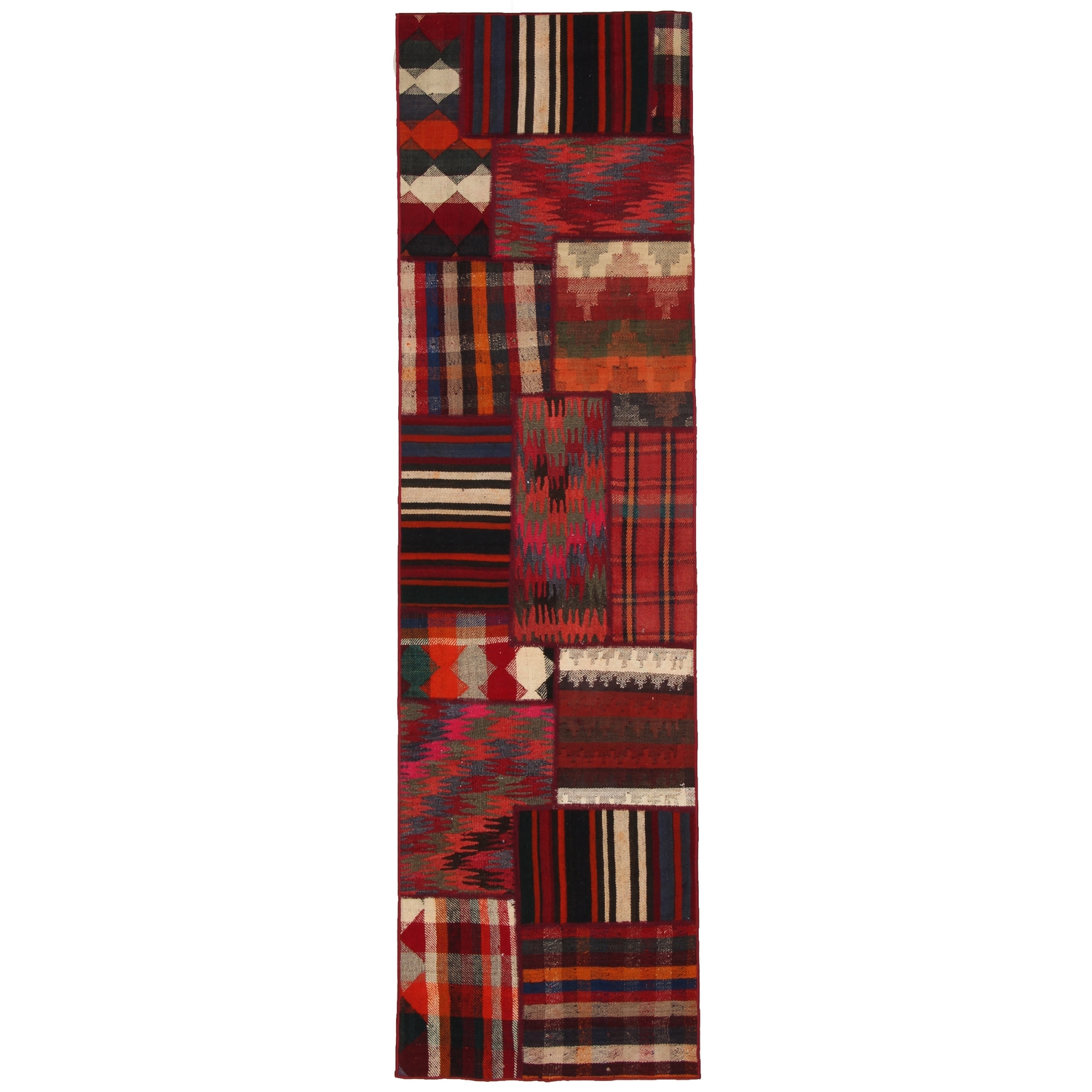 Persisk Patchworkmatta Arkiio Shiraz/Azerbajdzjan 70x254