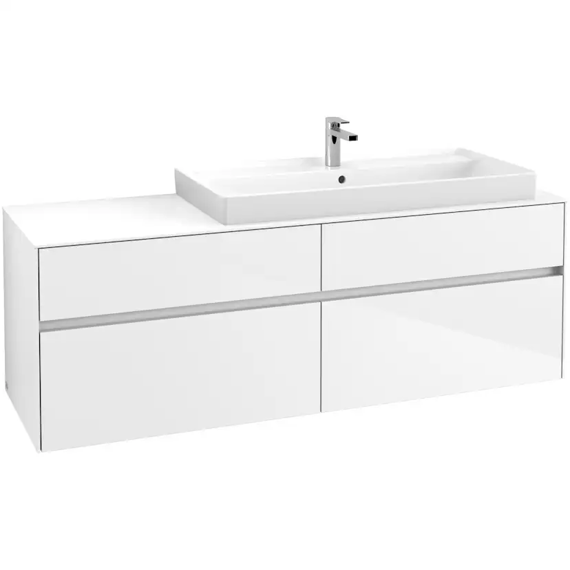 Tvättställsskåp Villeroy & Boch Collaro 160 cm med 4 Lådor för Ovanpåliggande Skåpstvättställ
