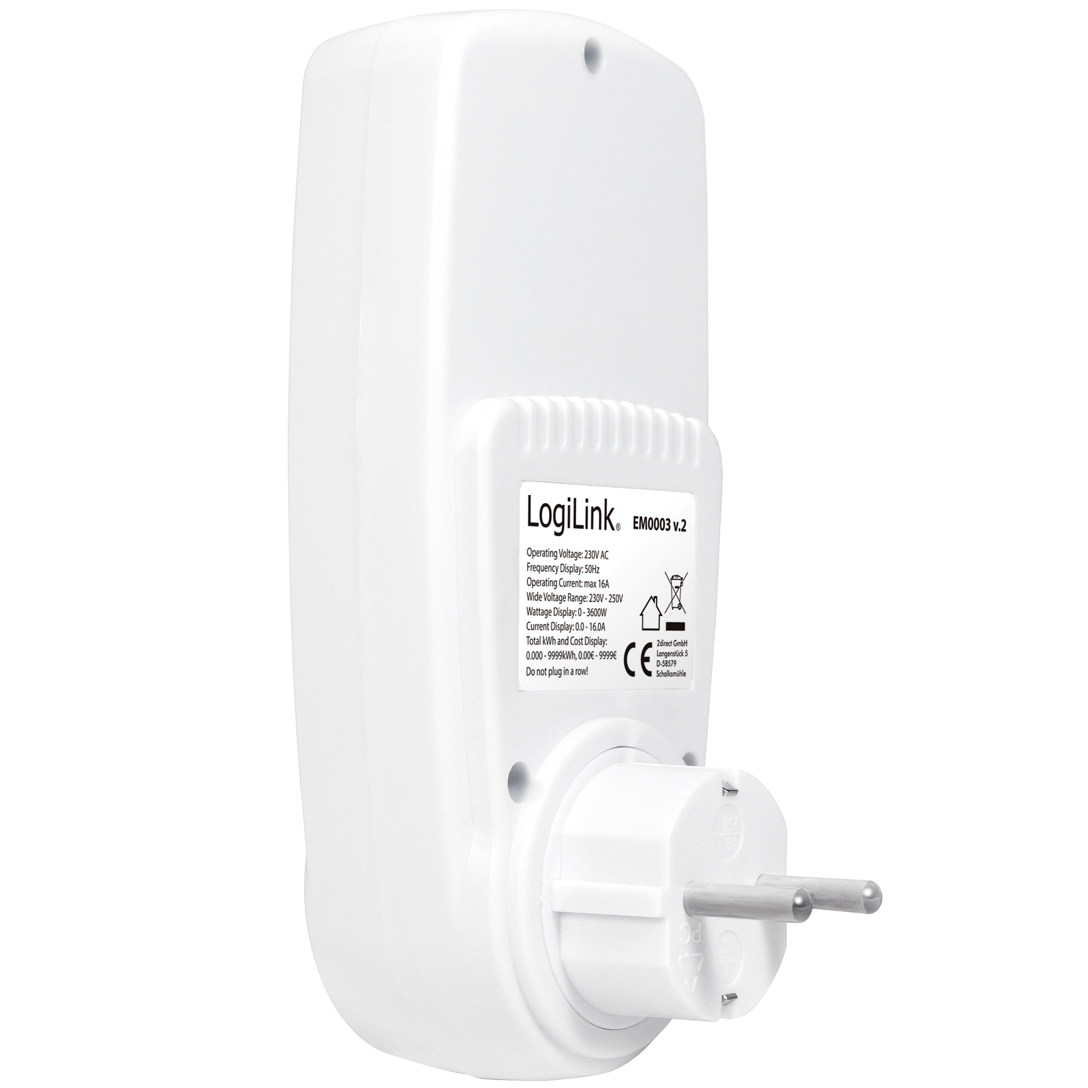 Energimätare LogiLink Med Kostnadsberäkning Premium